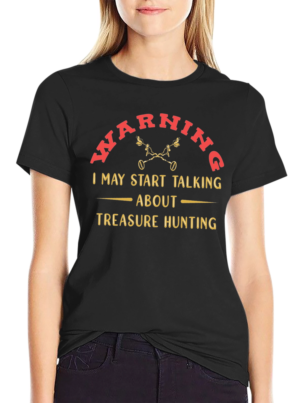 Treasure Hunting Warning T-Shirt - Funny Metal Detecting Tee