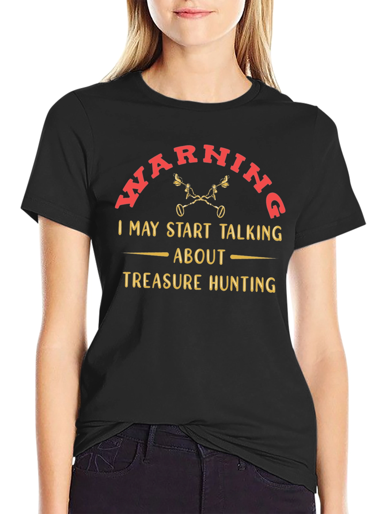 Treasure Hunting Warning T-Shirt - Funny Metal Detecting Tee