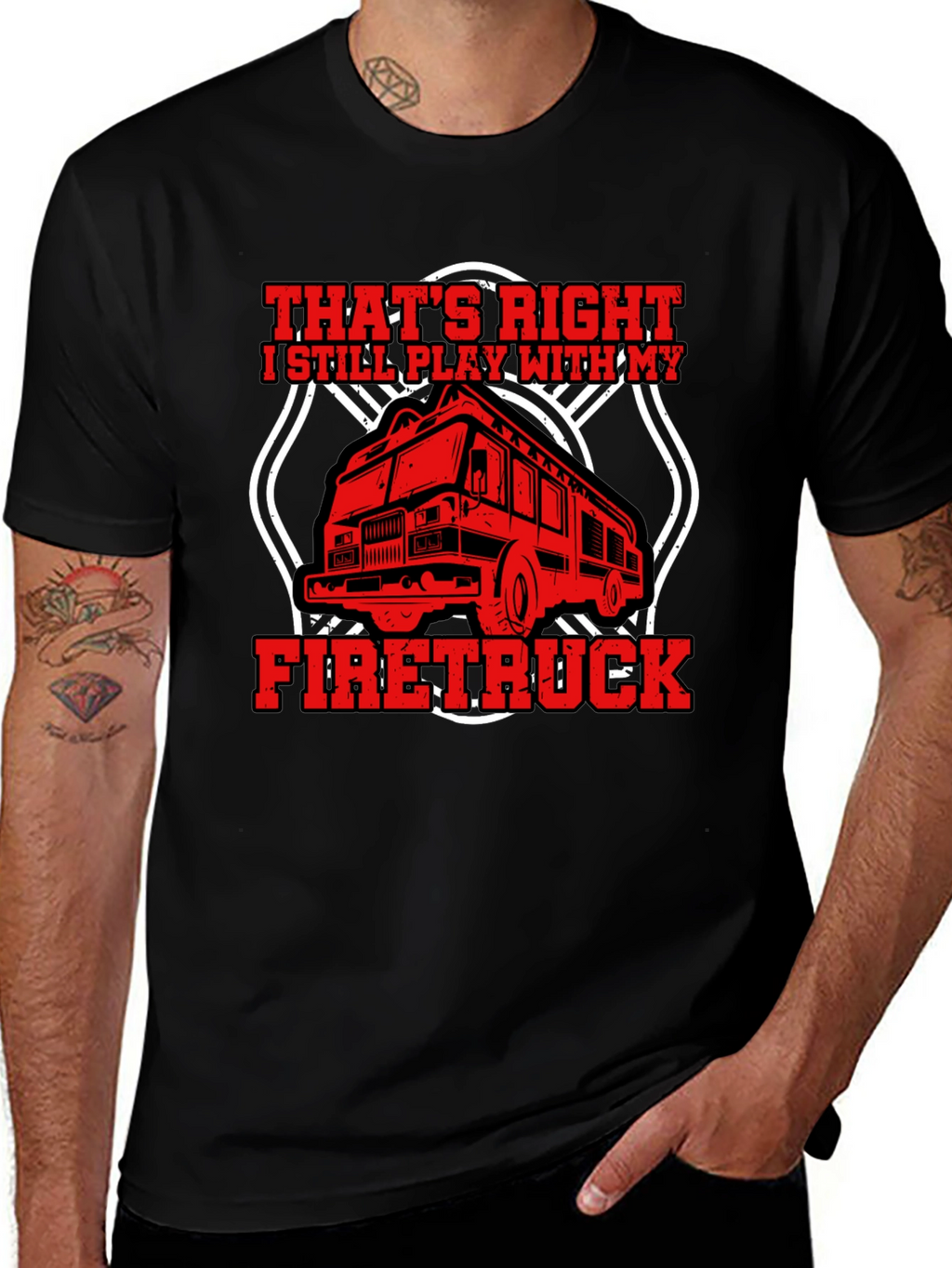 Firetruck T-Shirt - Play With My Firetruck