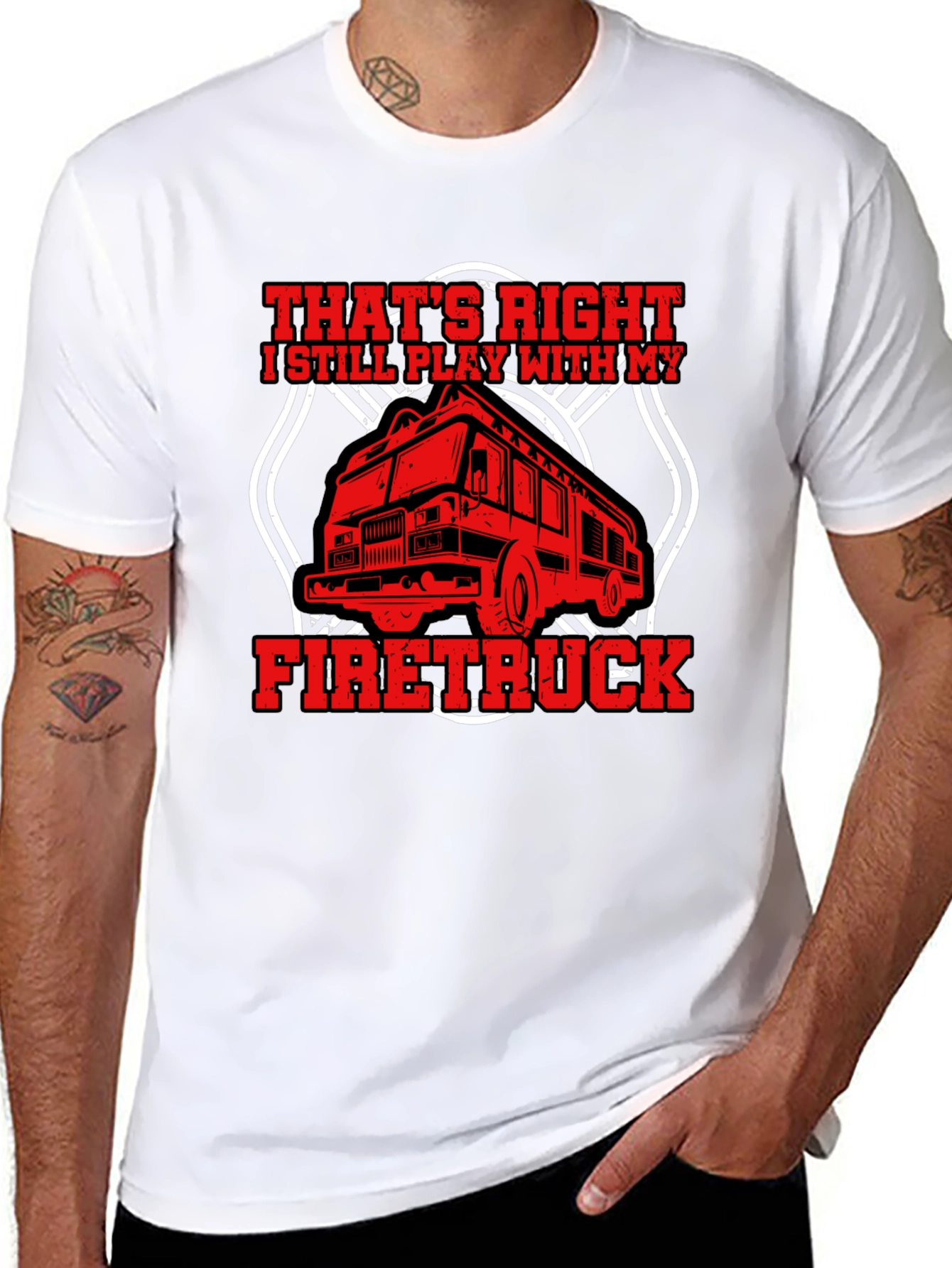 Firetruck T-Shirt - Play With My Firetruck