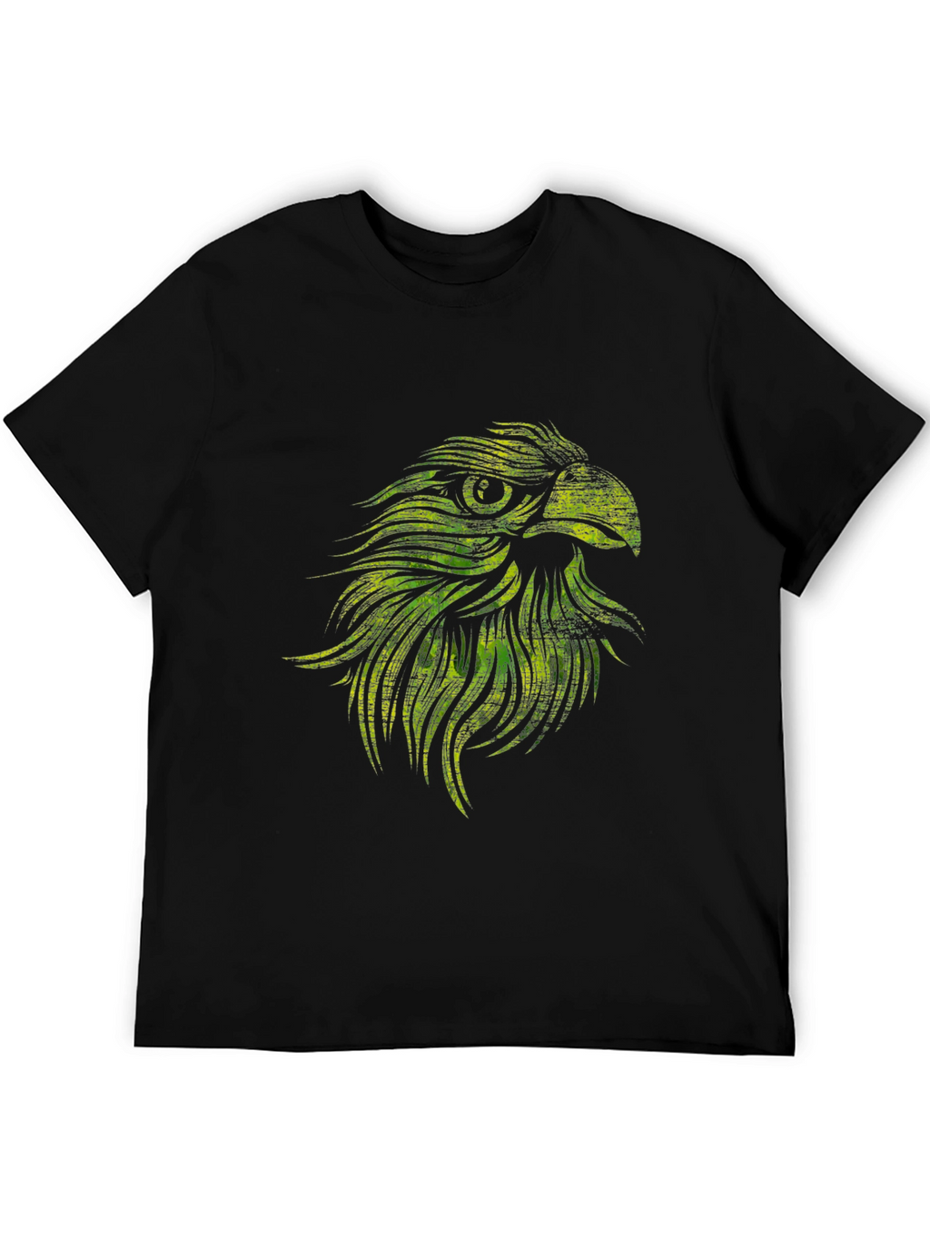 Eagle Graphic Print Black T-Shirt