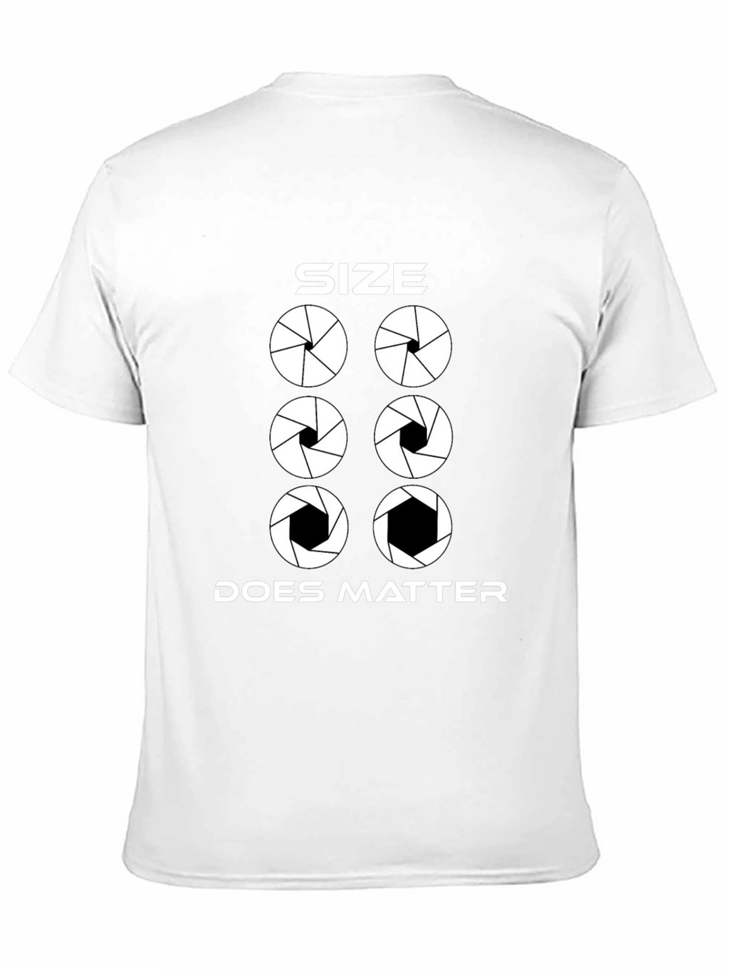 Size Does Matter Photography Aperture T-Shirt