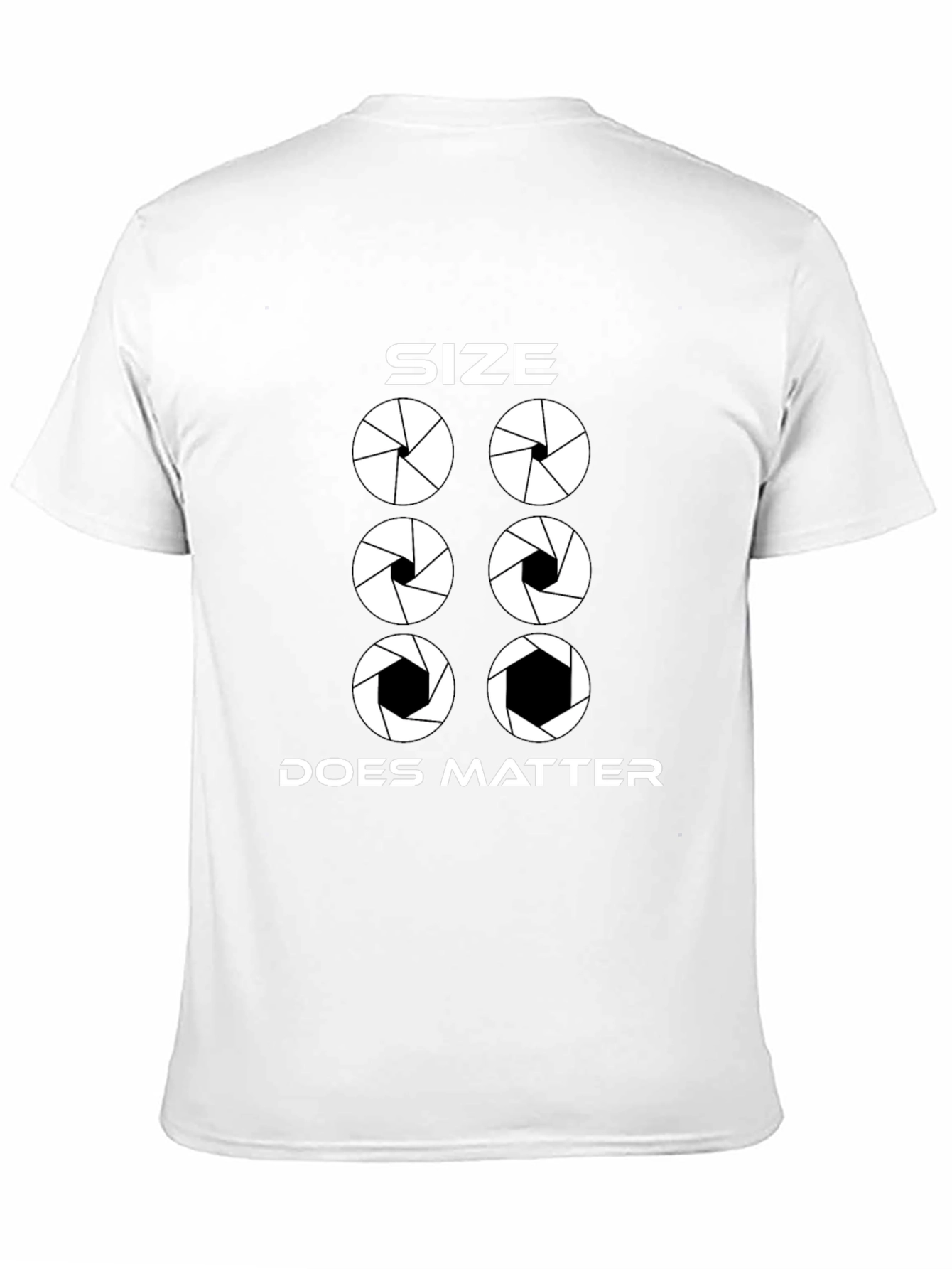 Size Does Matter Photography Aperture T-Shirt
