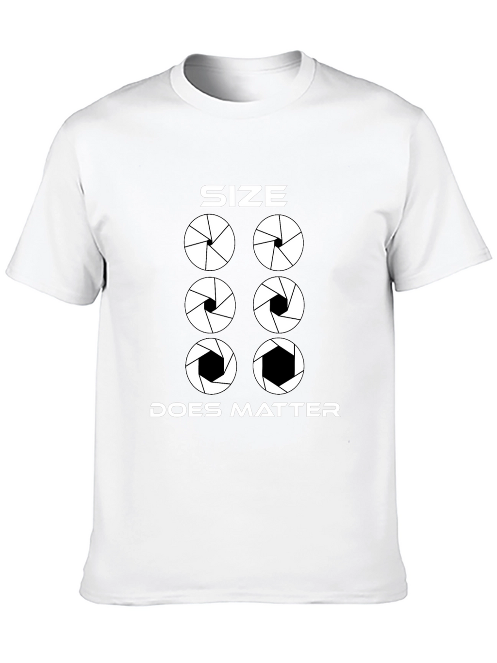 Size Does Matter Photography Aperture T-Shirt