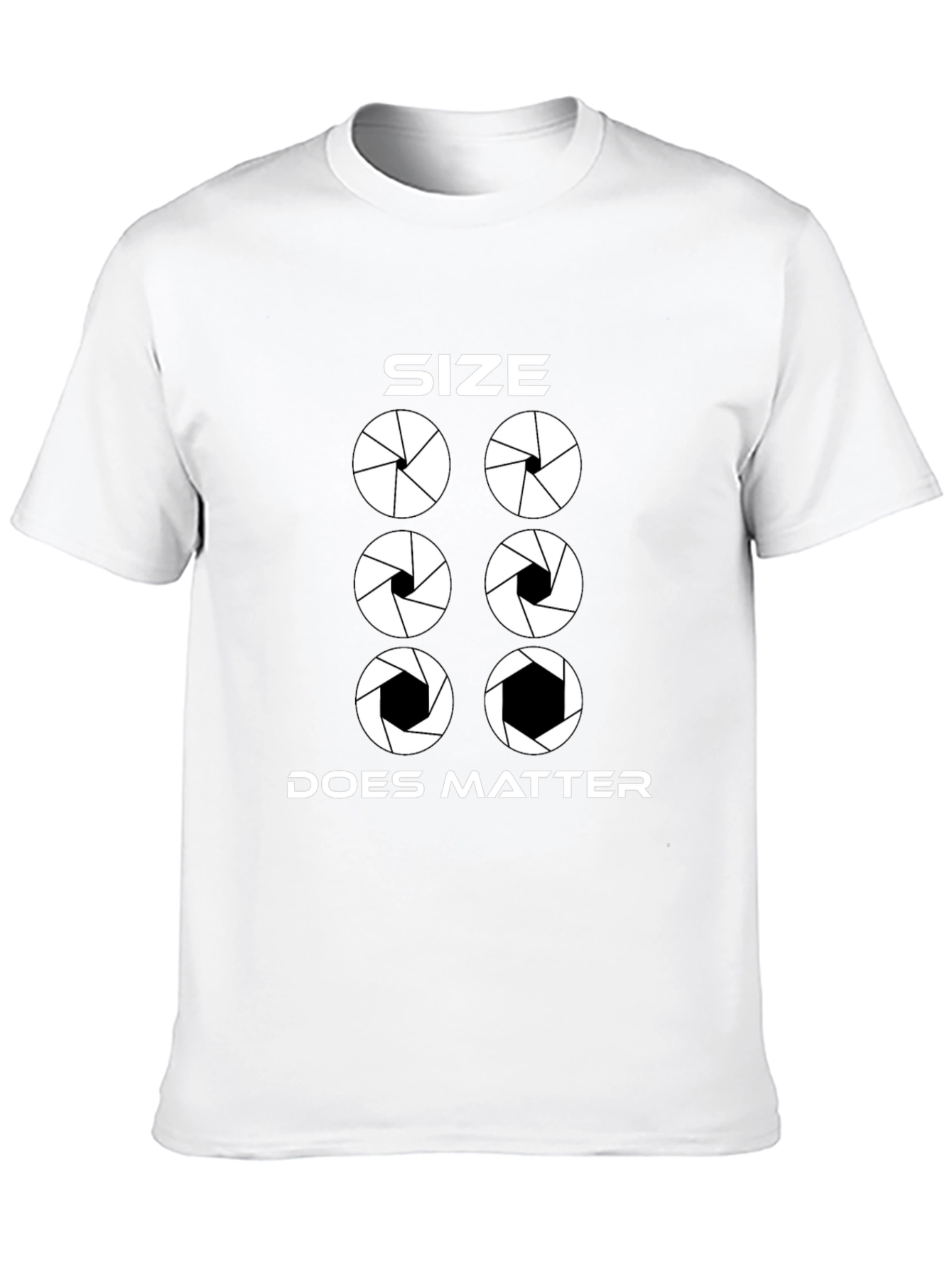 Size Does Matter Photography Aperture T-Shirt