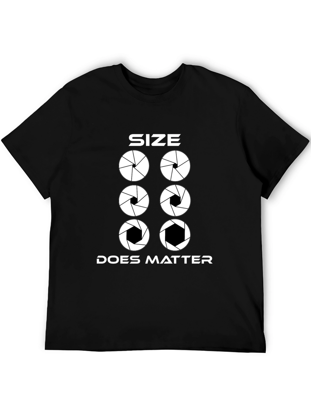 Size Does Matter Photography Aperture T-Shirt