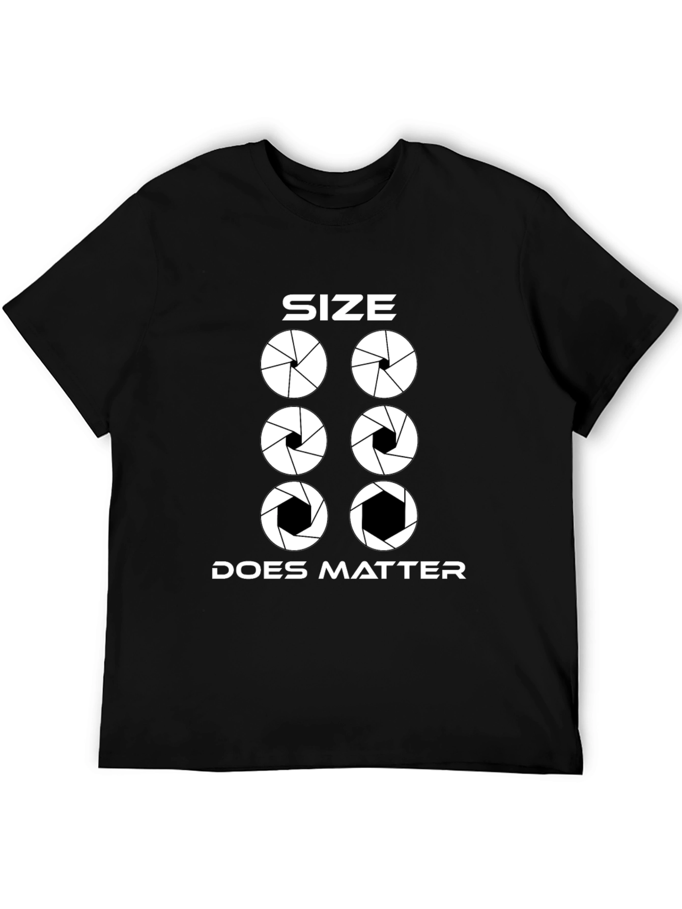 Size Does Matter Photography Aperture T-Shirt