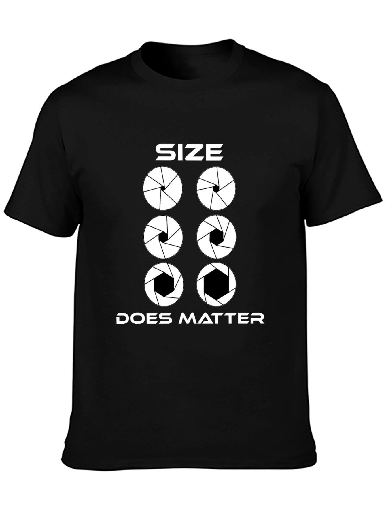 Size Does Matter Photography Aperture T-Shirt