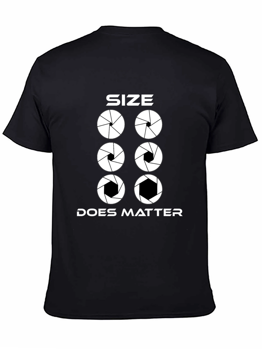 Size Does Matter Photography Aperture T-Shirt