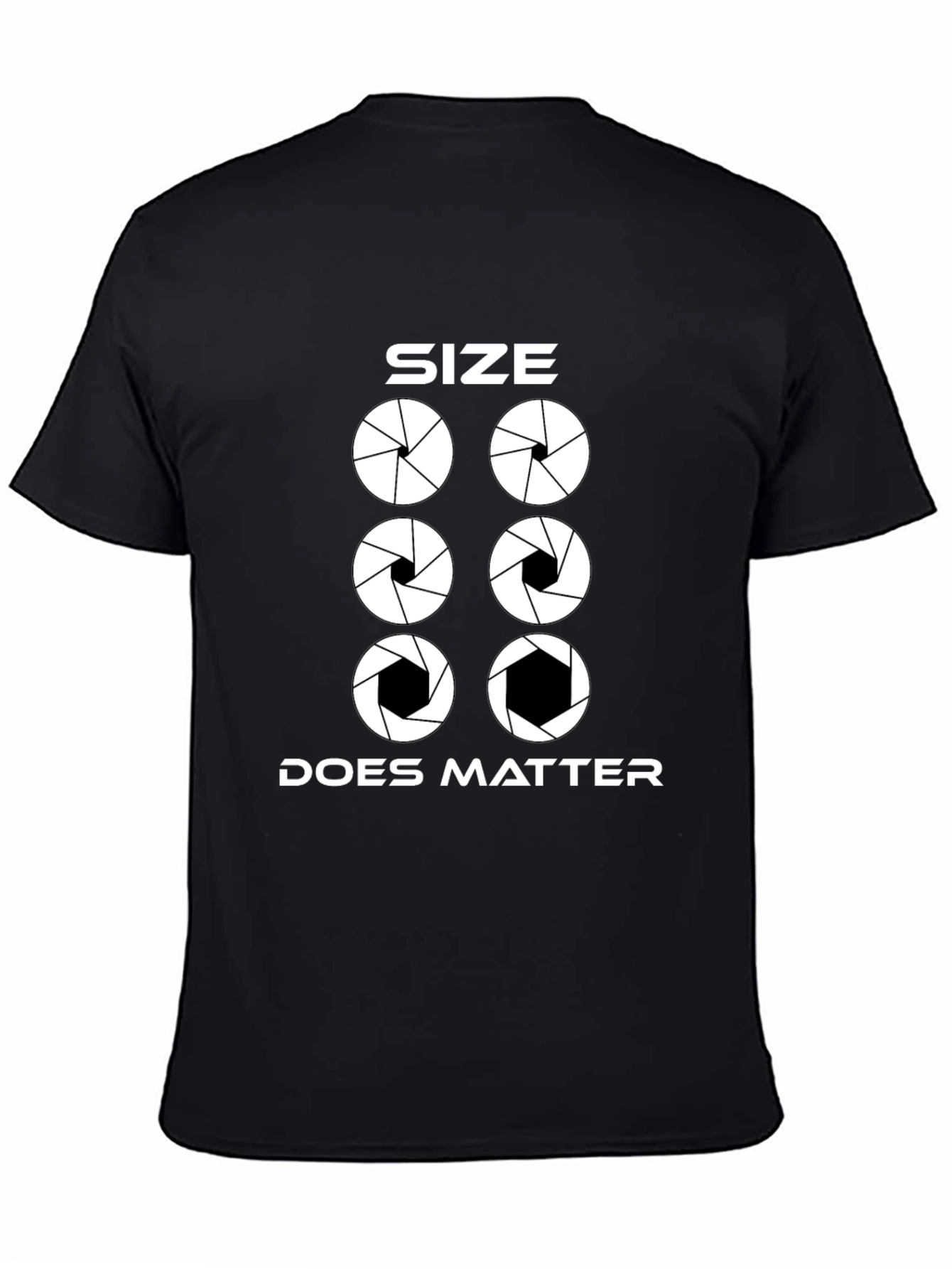 Size Does Matter Photography Aperture T-Shirt