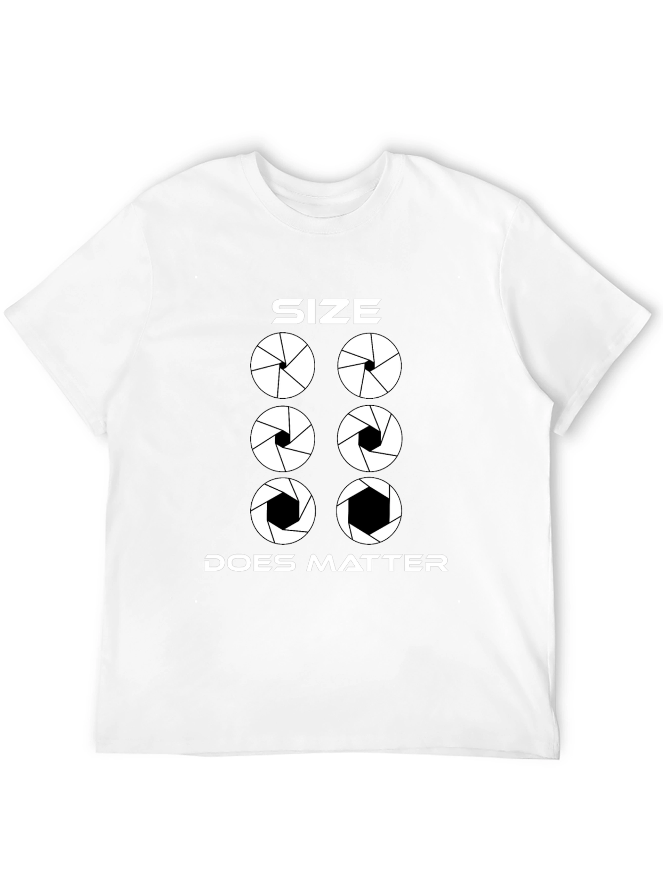 Size Does Matter Photography Aperture T-Shirt