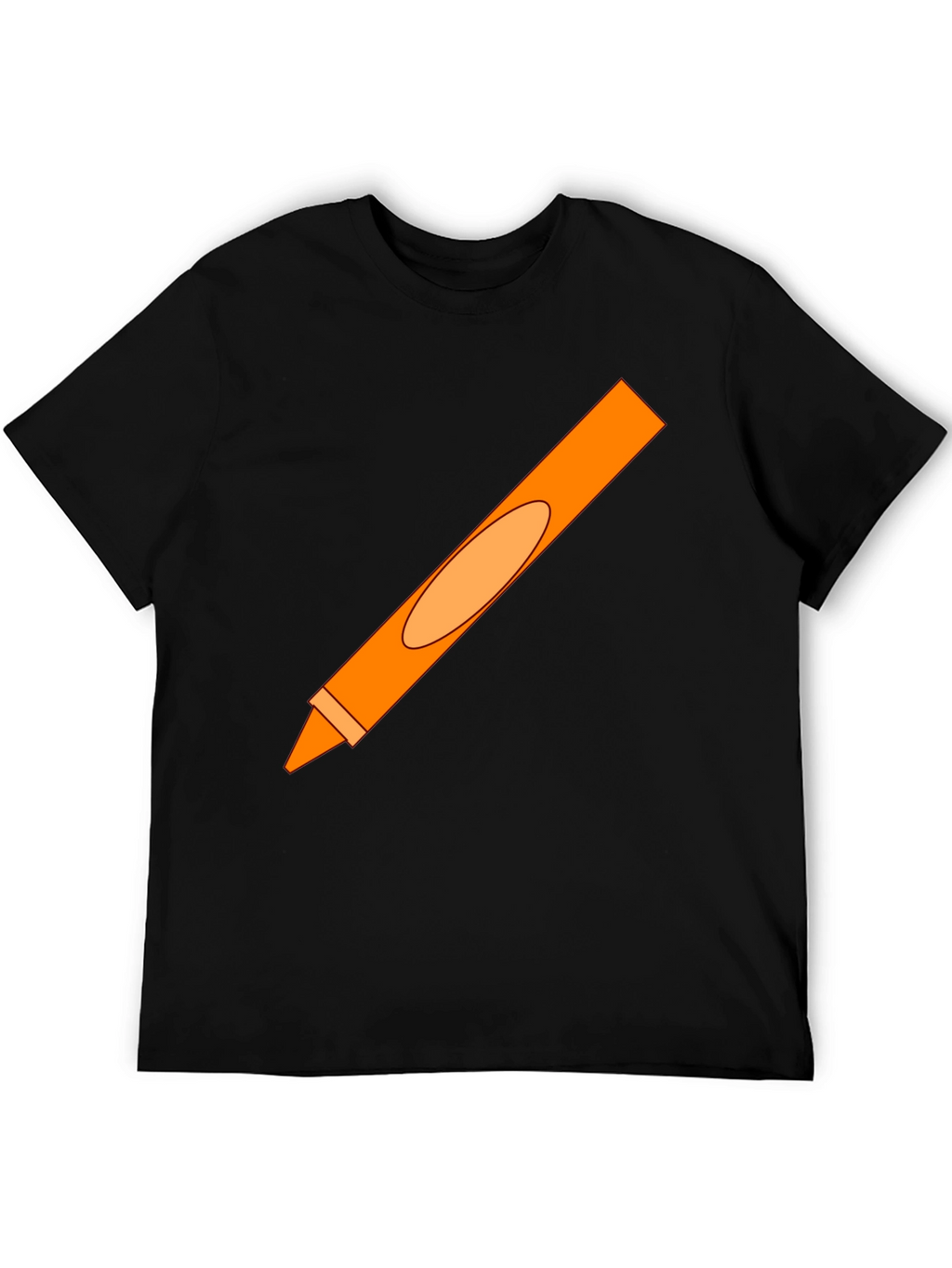 Orange Crayon Graphic Tee - Unisex