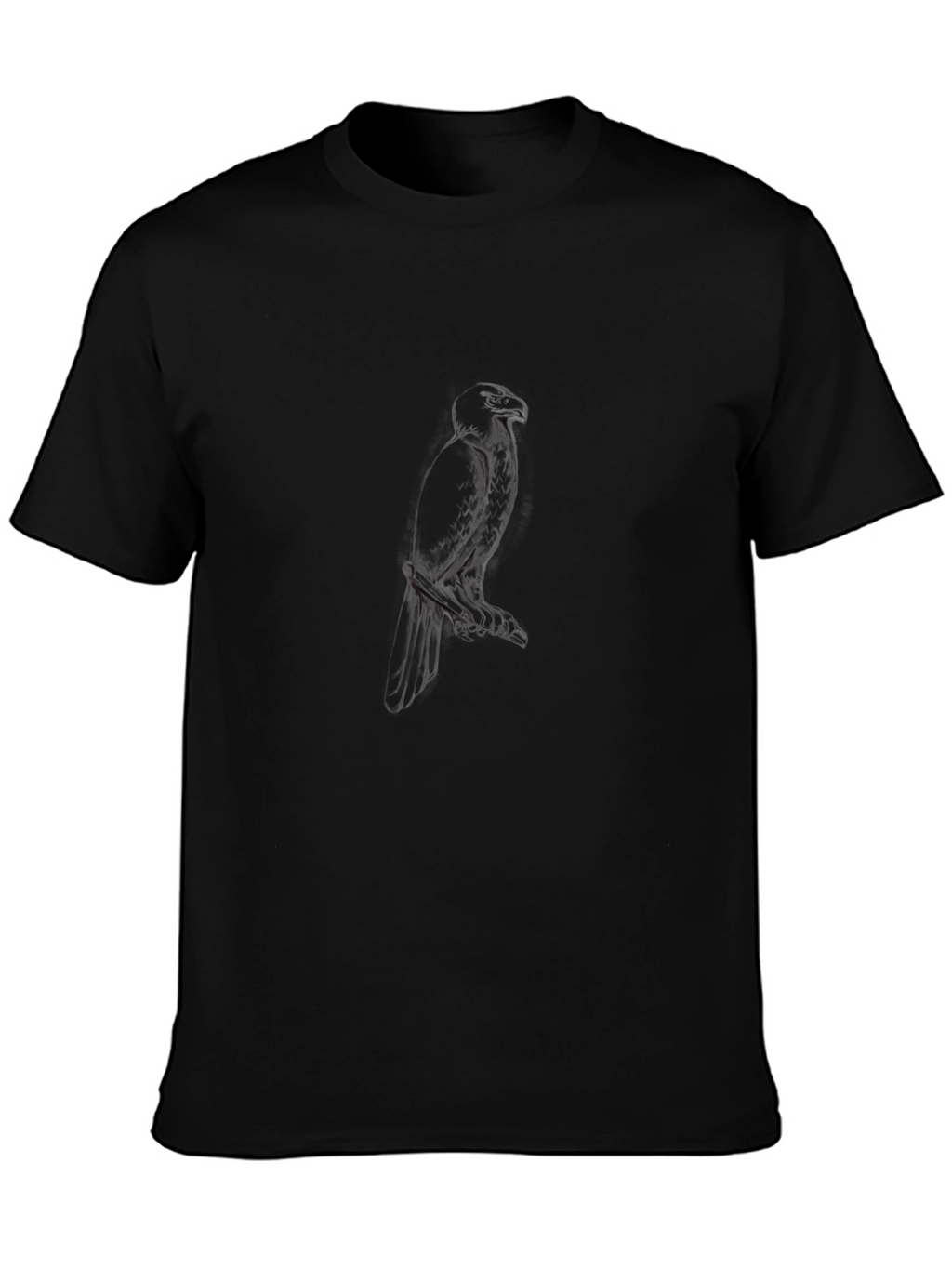 Mens Black Raven Graphic Tee