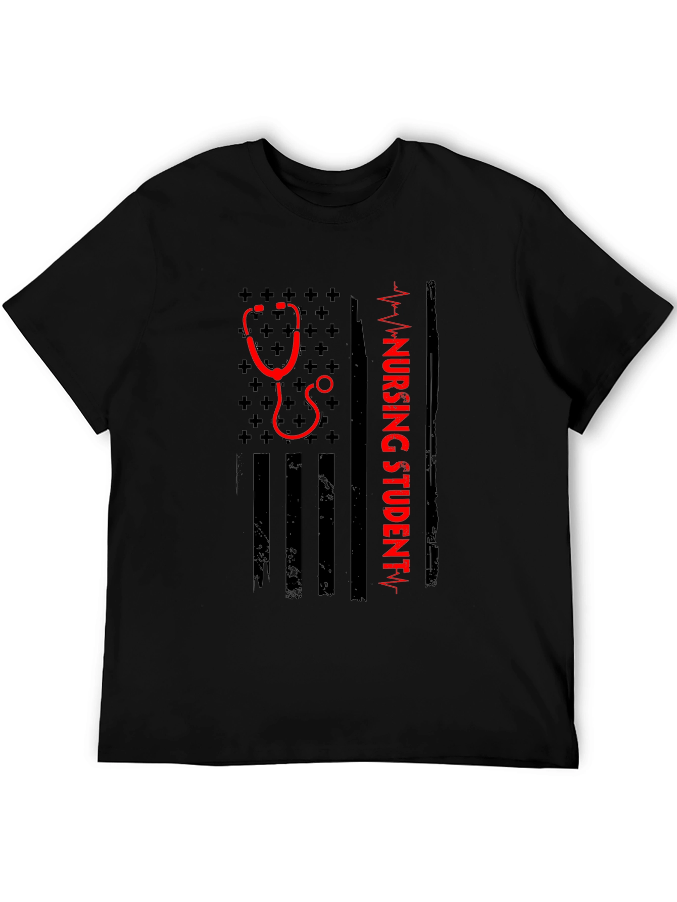 Nursing Student Flag Graphic T-Shirt