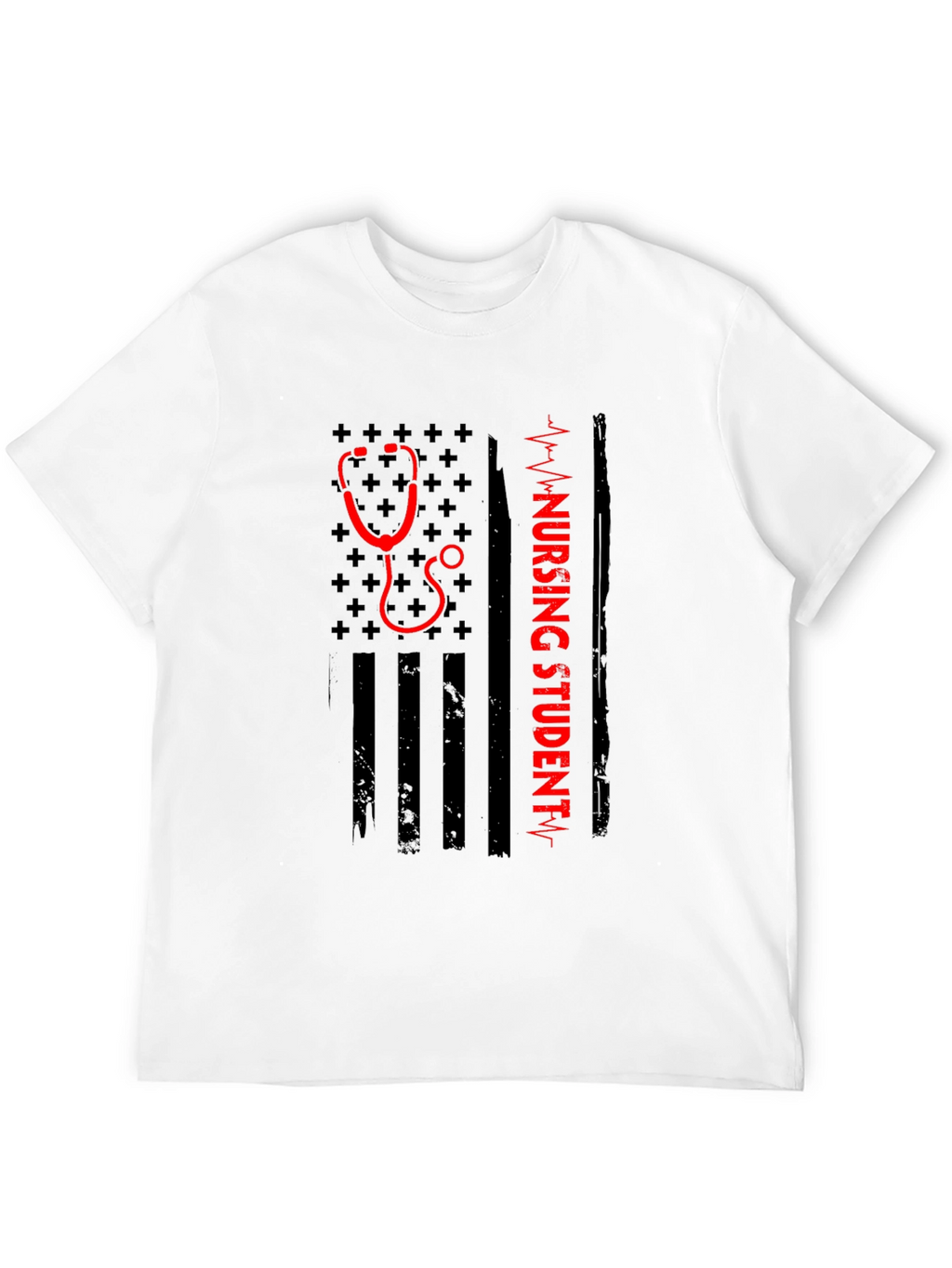 Nursing Student Flag Graphic T-Shirt