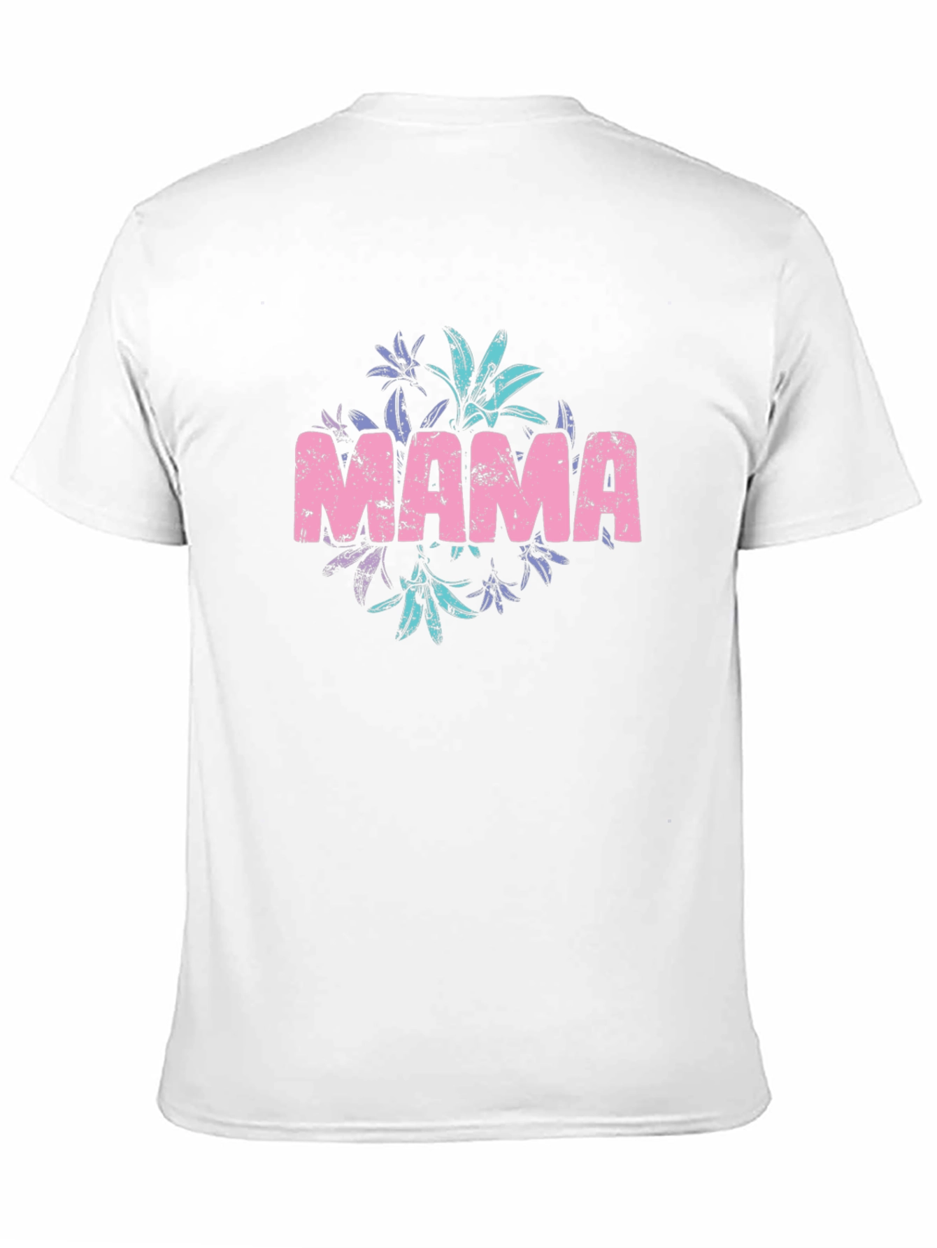 Mama Floral Graphic Black T-Shirt