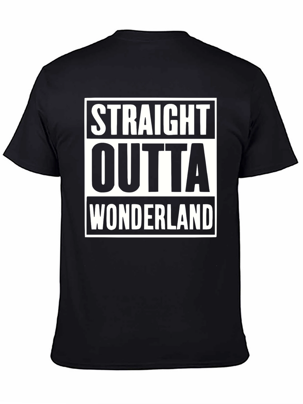 Straight Outta Wonderland Black T-Shirt