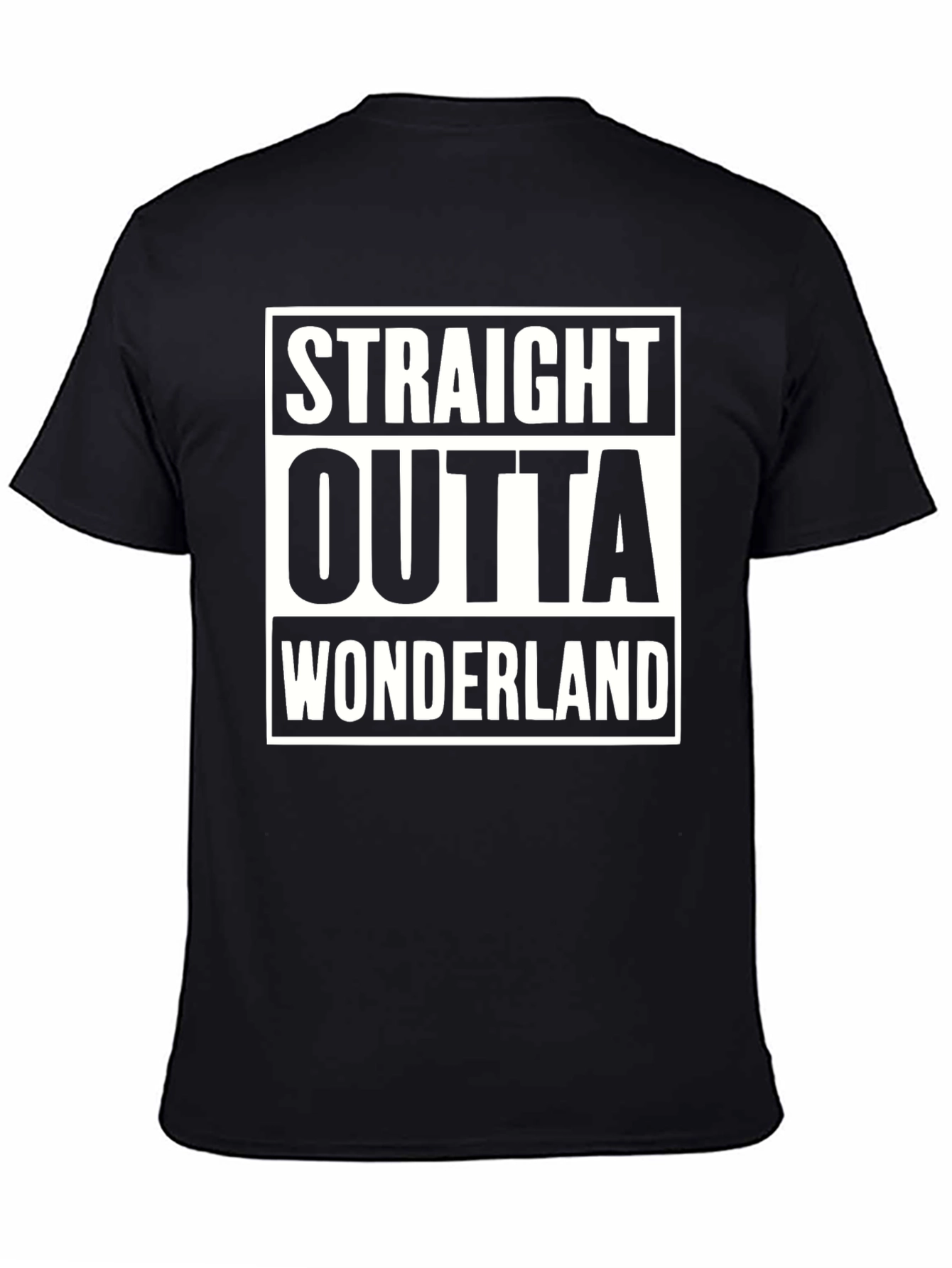 Straight Outta Wonderland Black T-Shirt