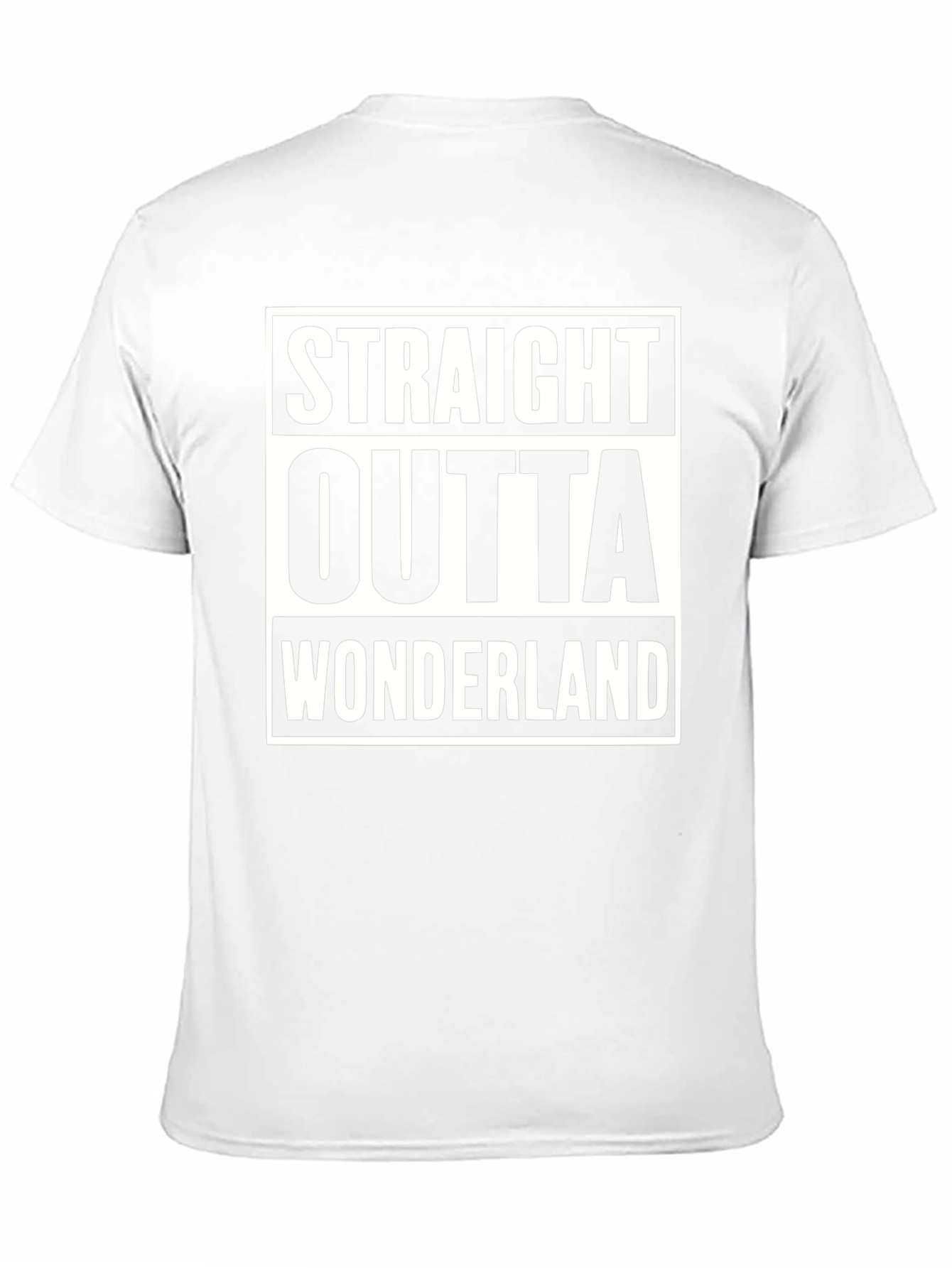 Straight Outta Wonderland Black T-Shirt