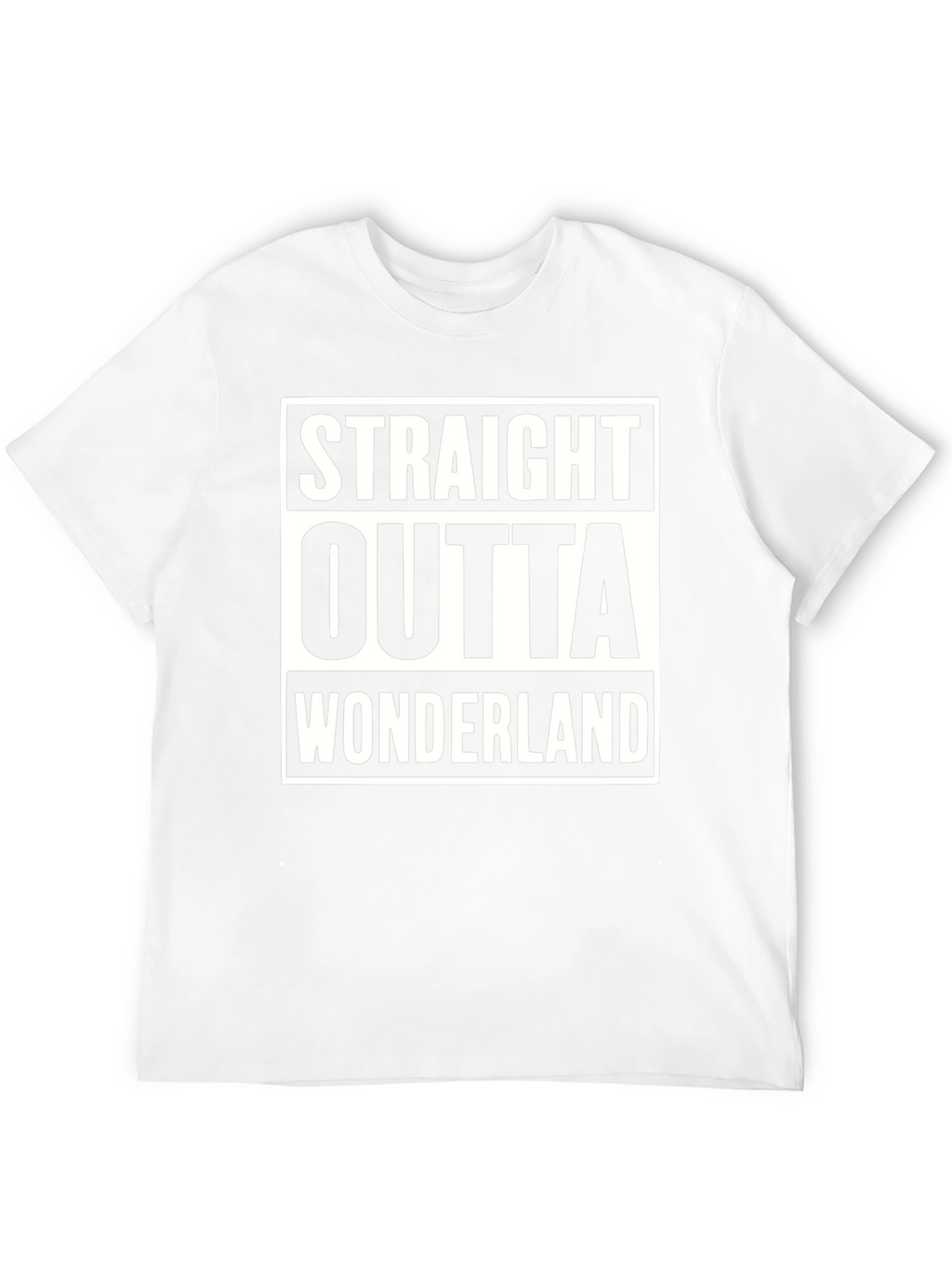 Straight Outta Wonderland Black T-Shirt