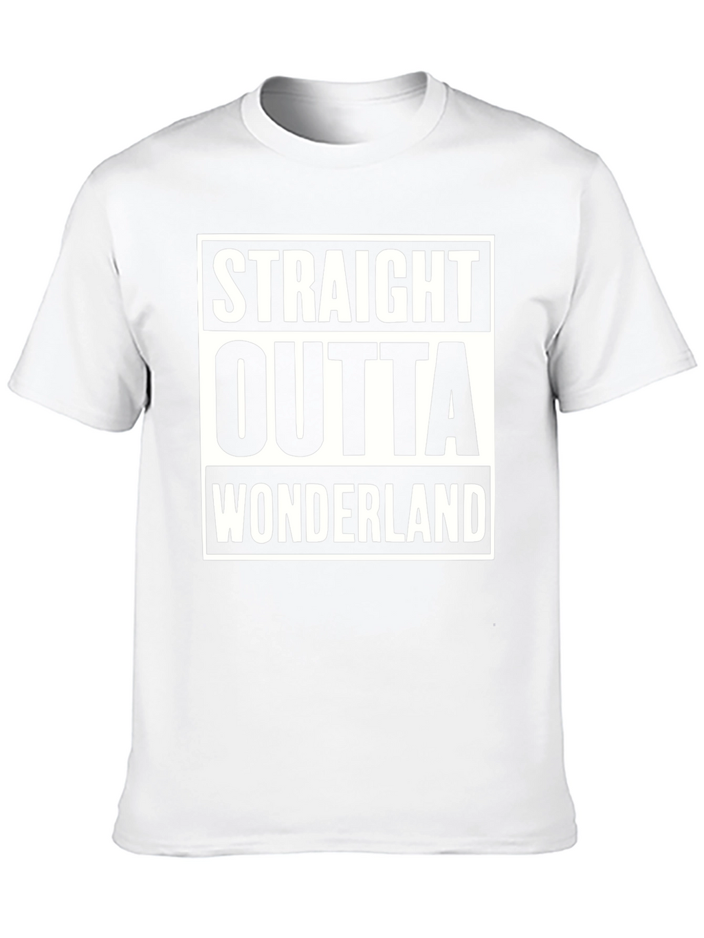 Straight Outta Wonderland Black T-Shirt