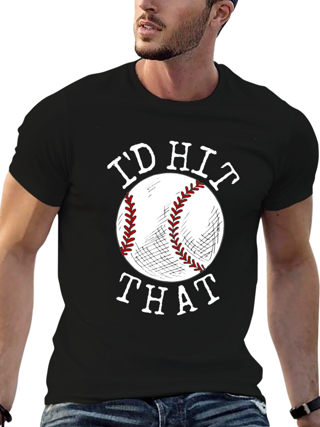 Id Hit That Baseball Graphic Tee