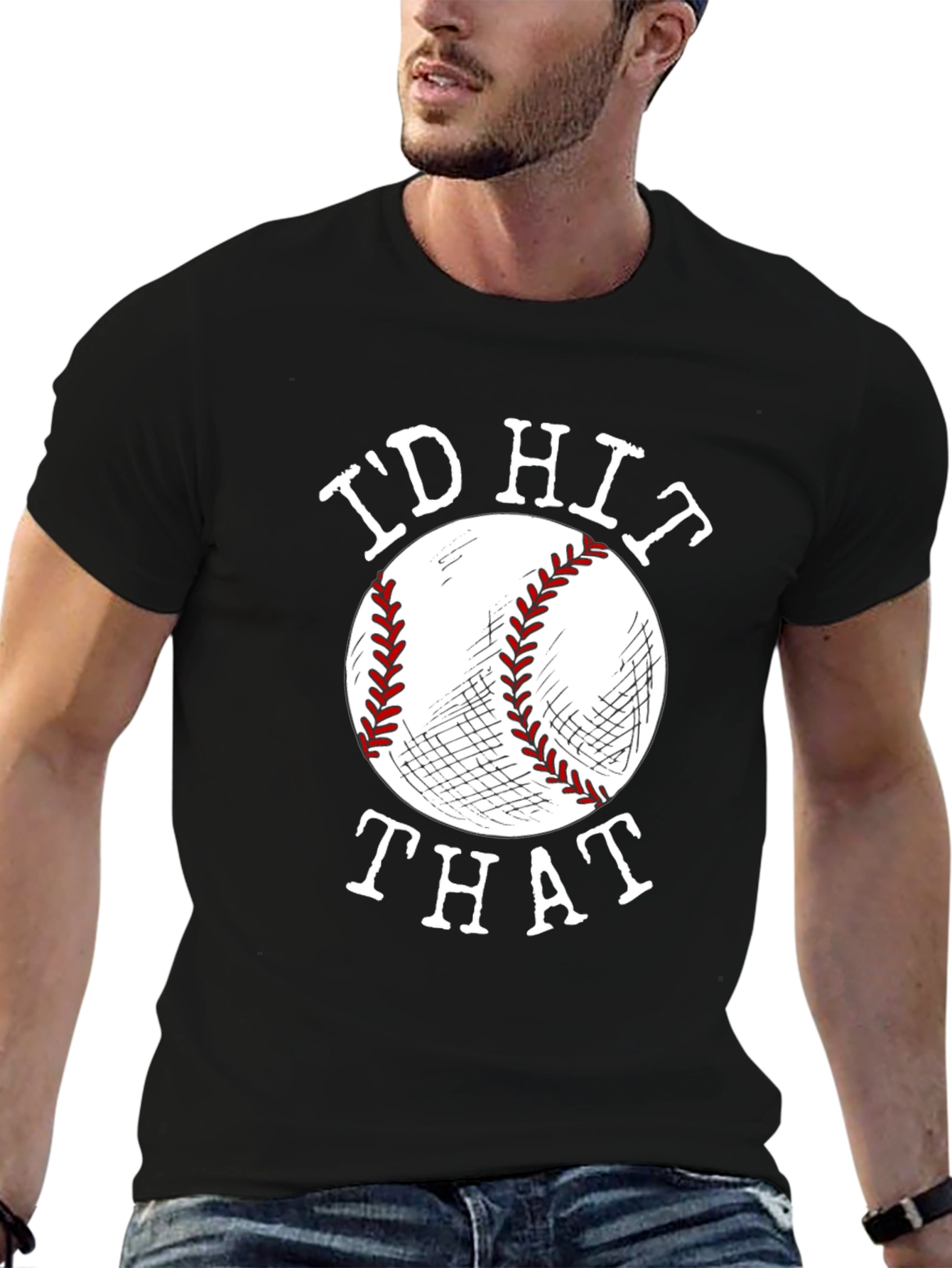 Id Hit That Baseball Graphic Tee