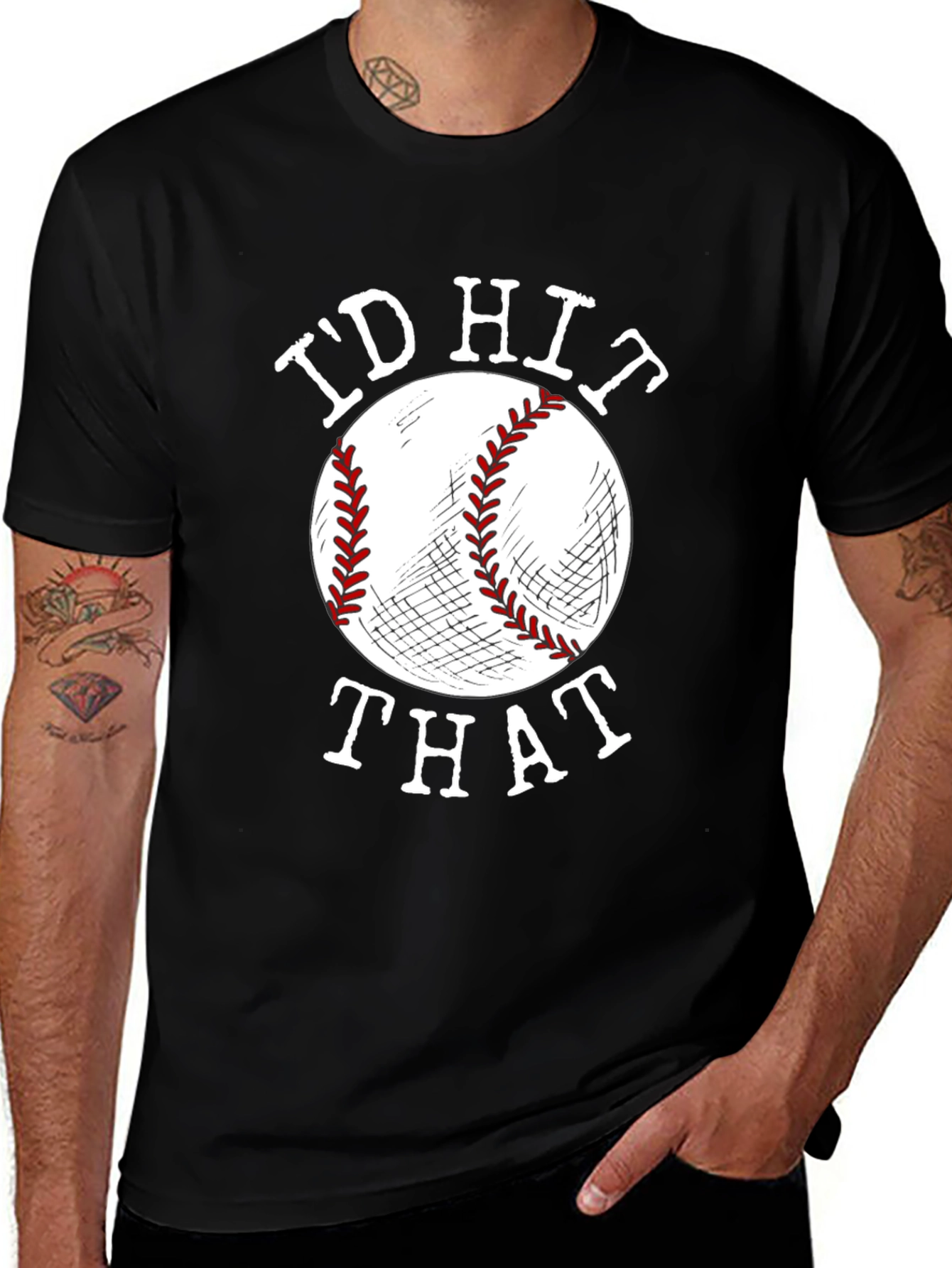 Id Hit That Baseball Graphic Tee