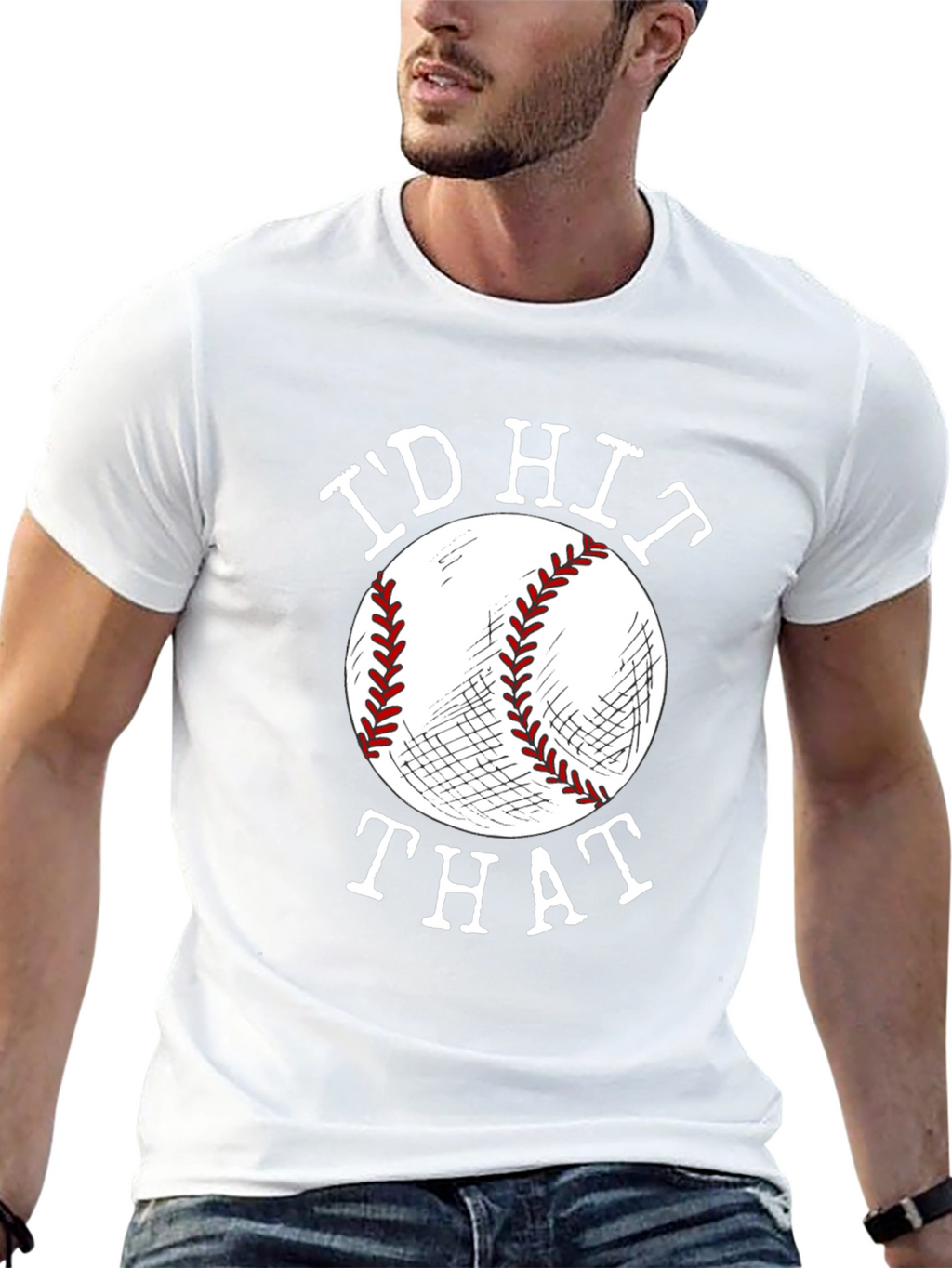 Id Hit That Baseball Graphic Tee
