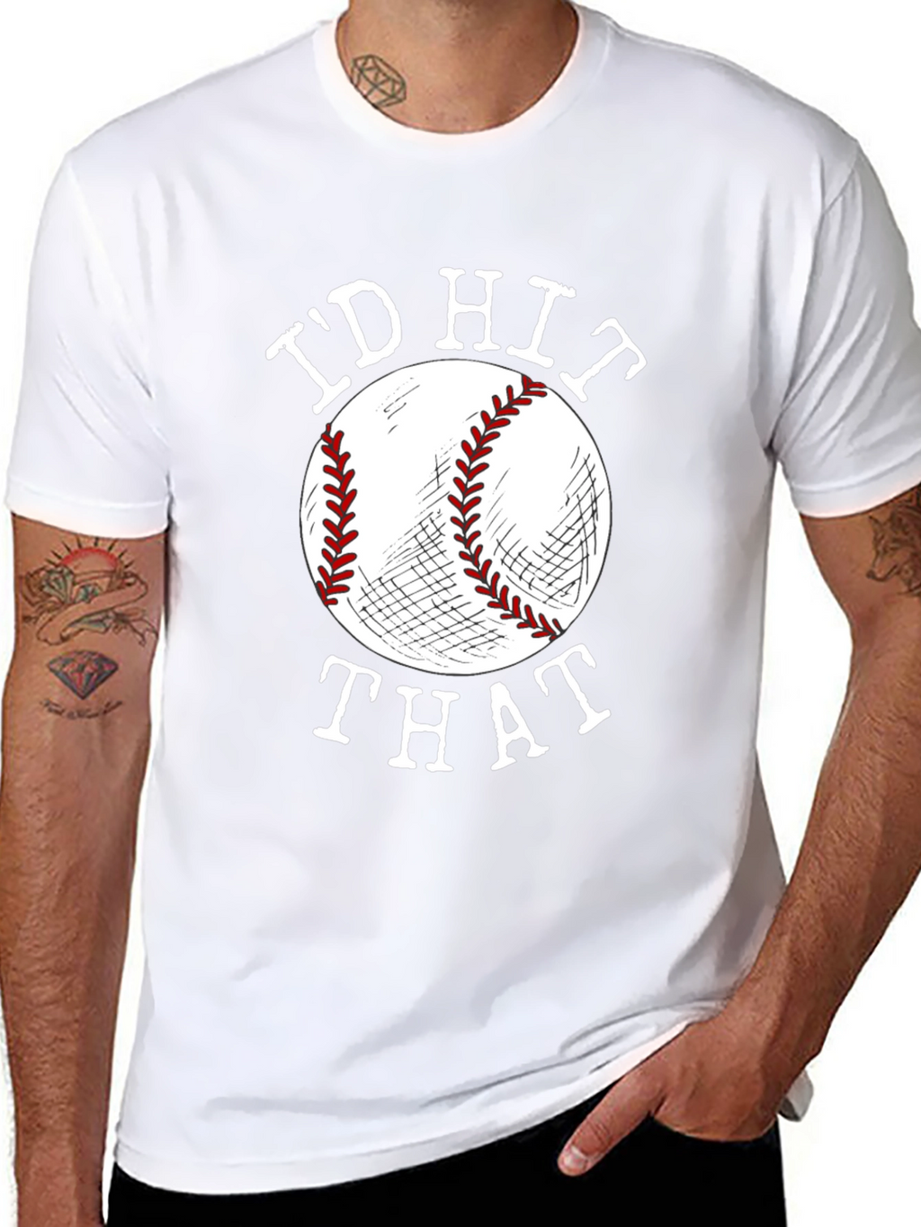 Id Hit That Baseball Graphic Tee