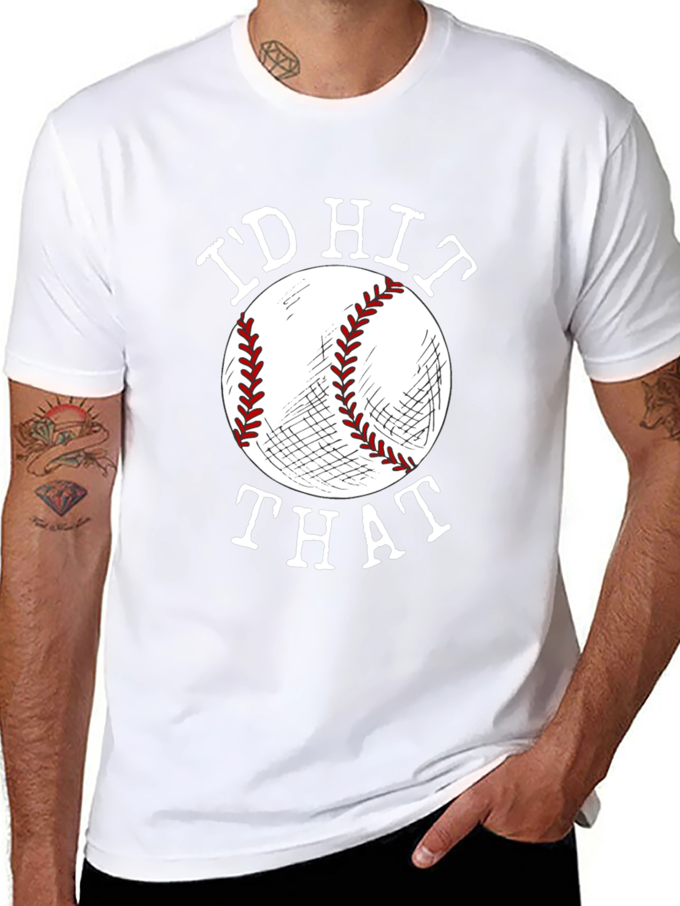 Id Hit That Baseball Graphic Tee