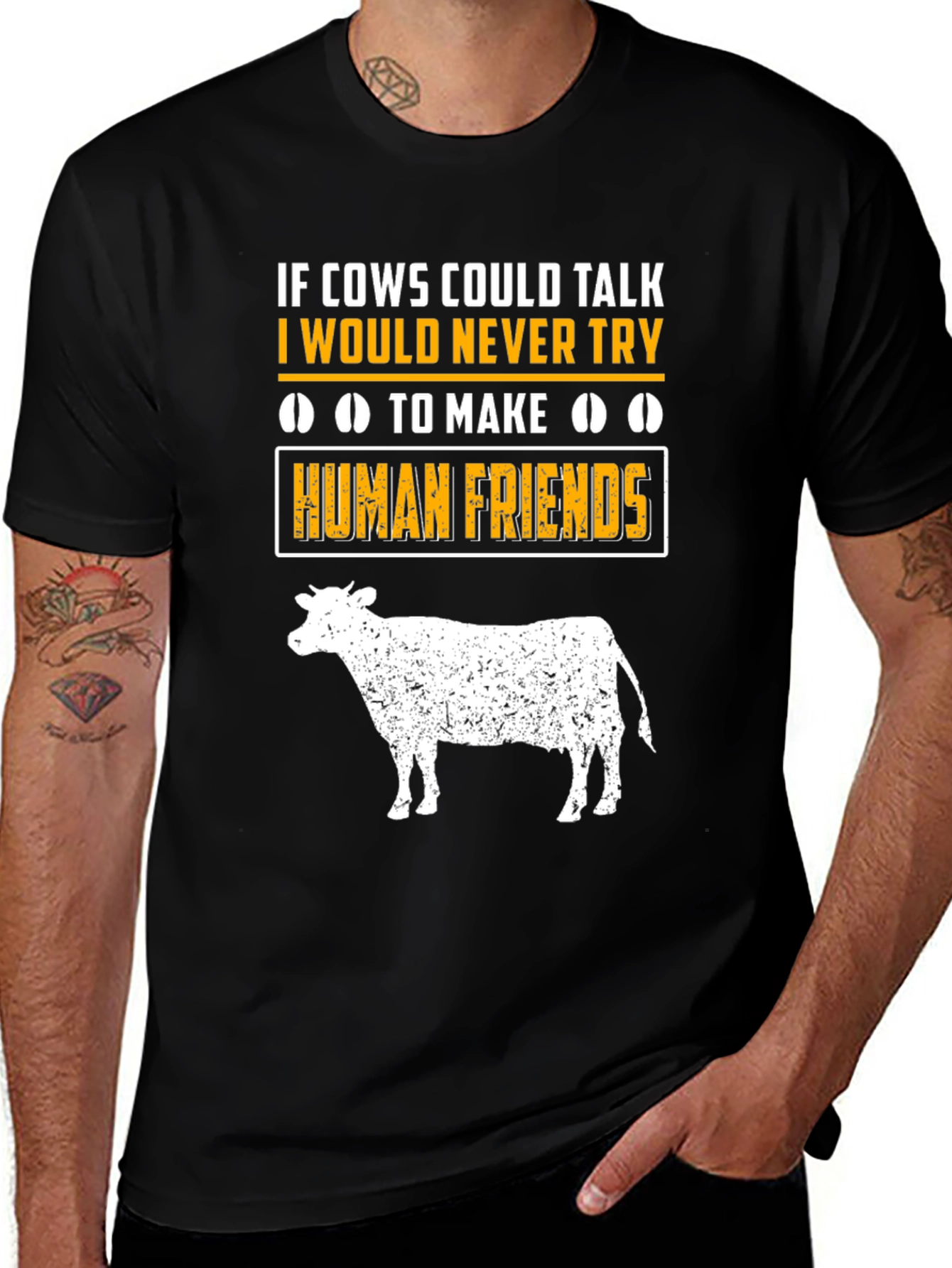 Cow Talk T-Shirt: Funny Animal Lover Tee