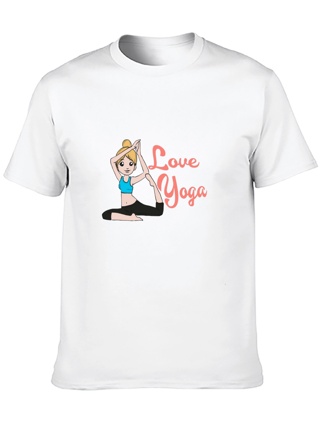 Love Yoga Black T-Shirt
