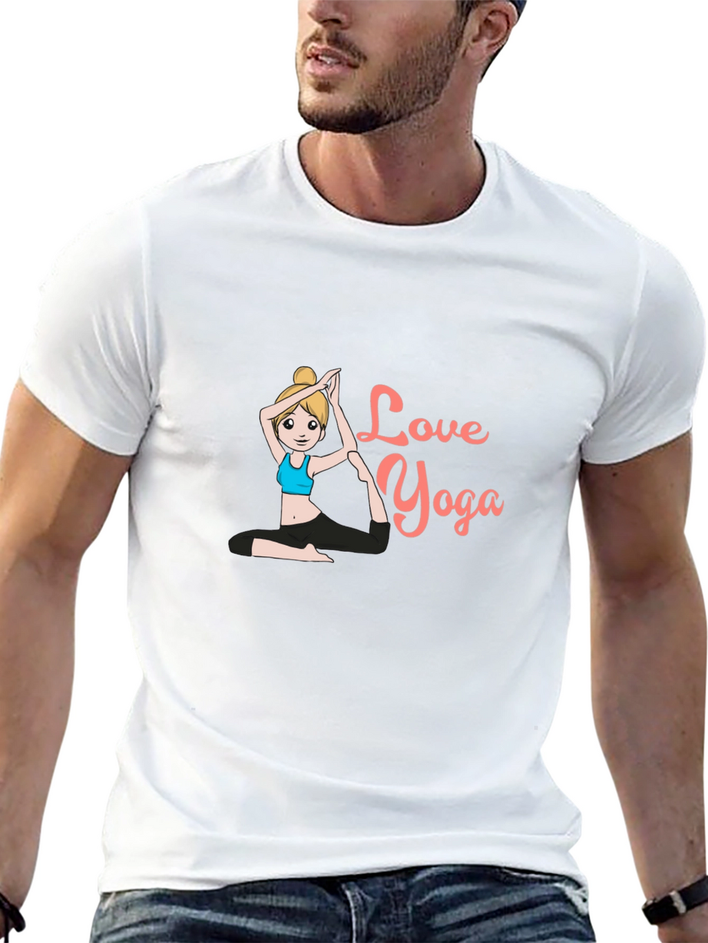 Love Yoga Black T-Shirt