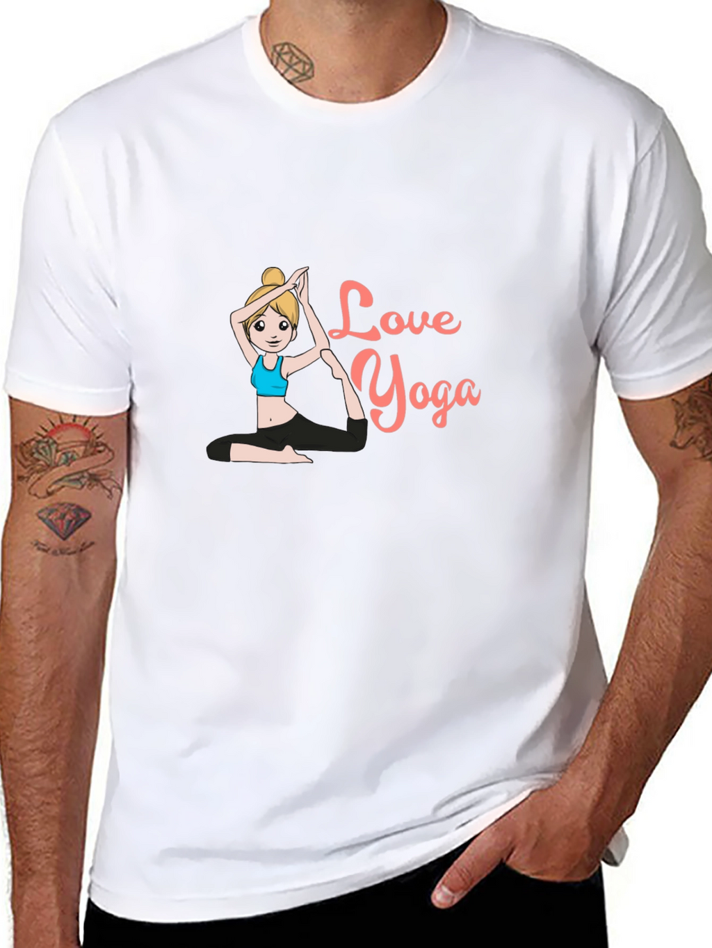 Love Yoga Black T-Shirt