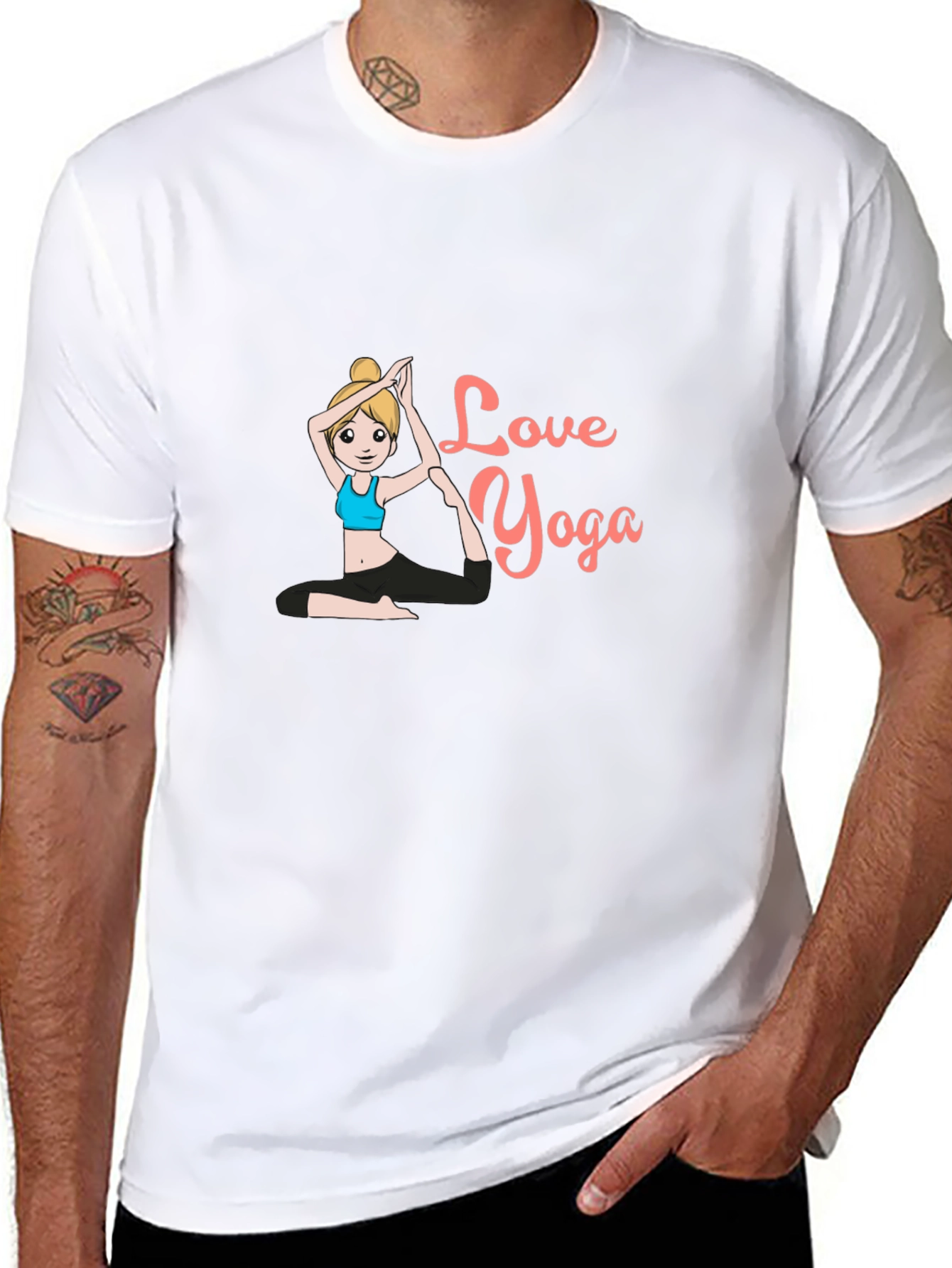 Love Yoga Black T-Shirt