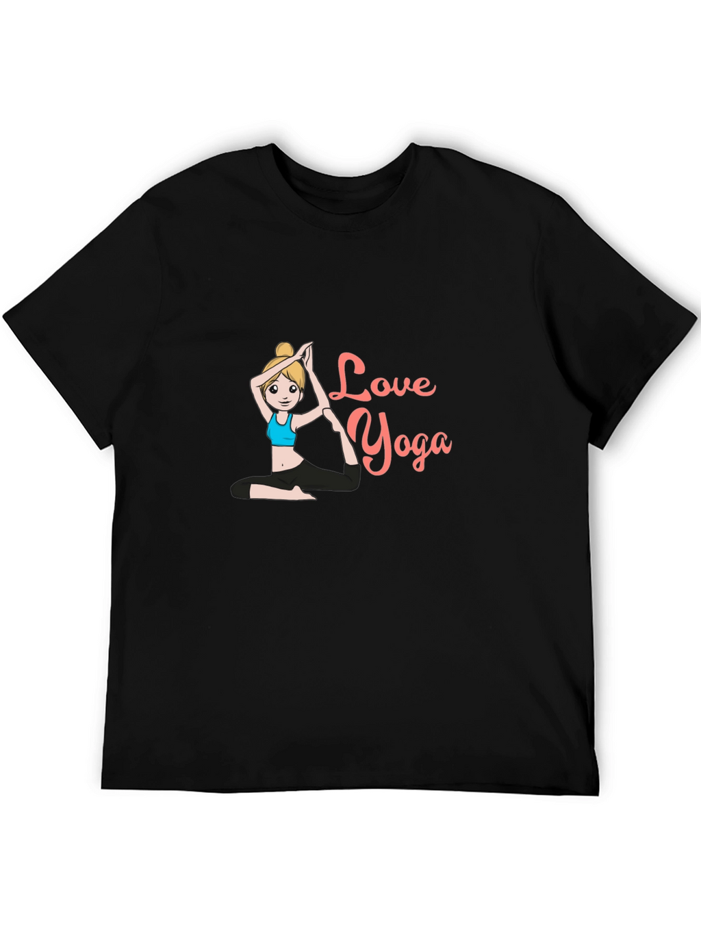 Love Yoga Black T-Shirt