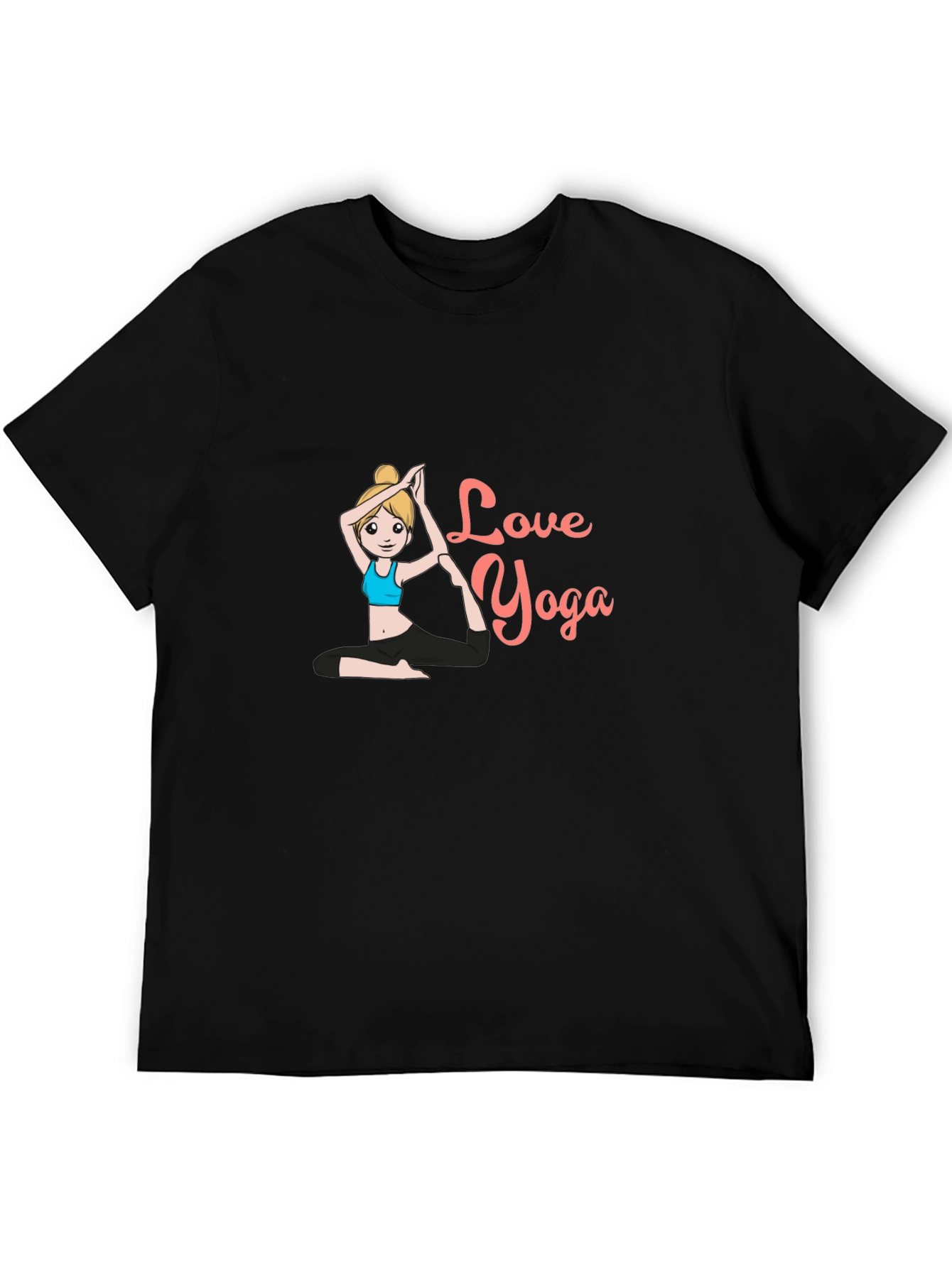 Love Yoga Black T-Shirt