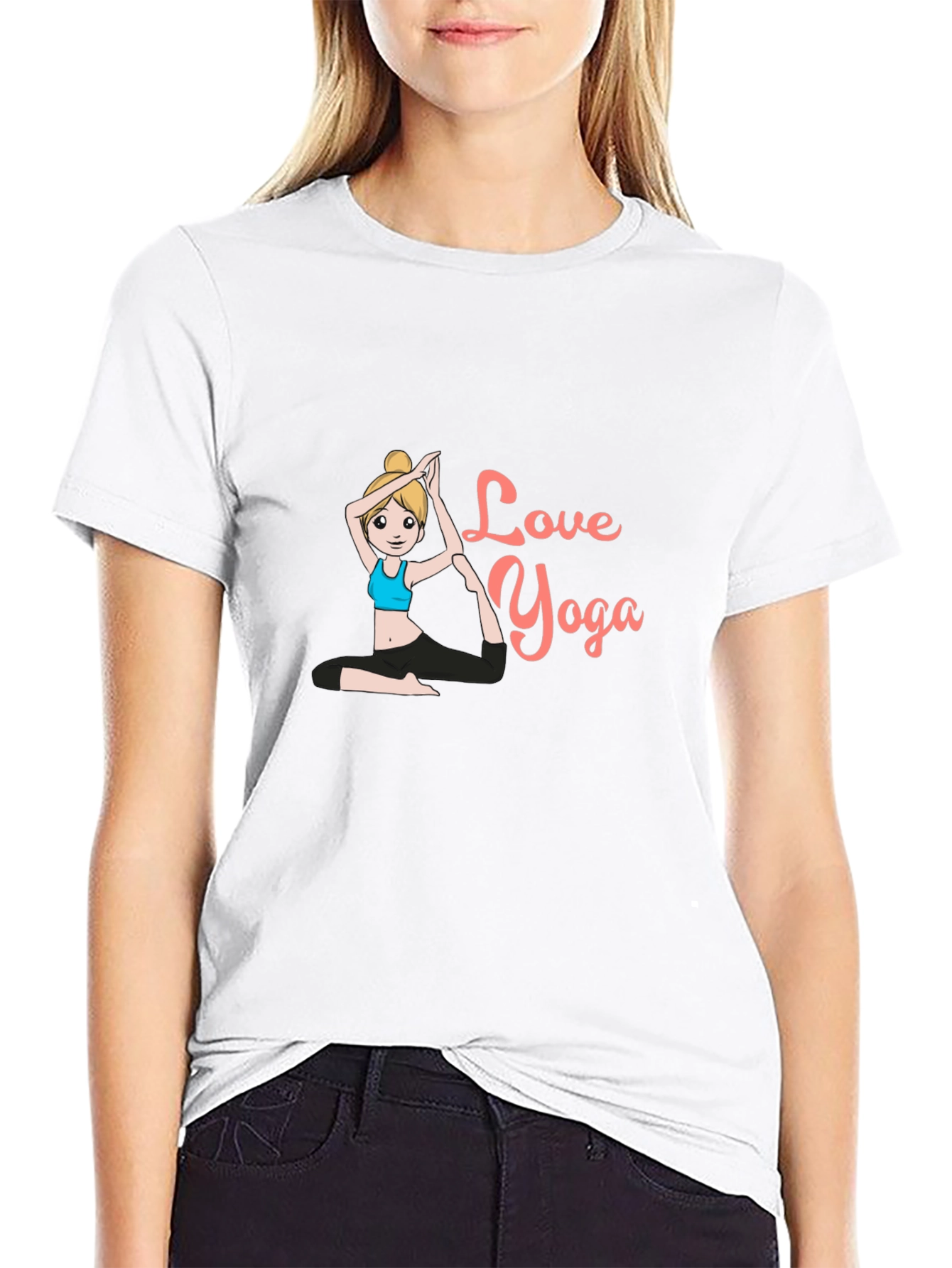 Love Yoga Black T-Shirt