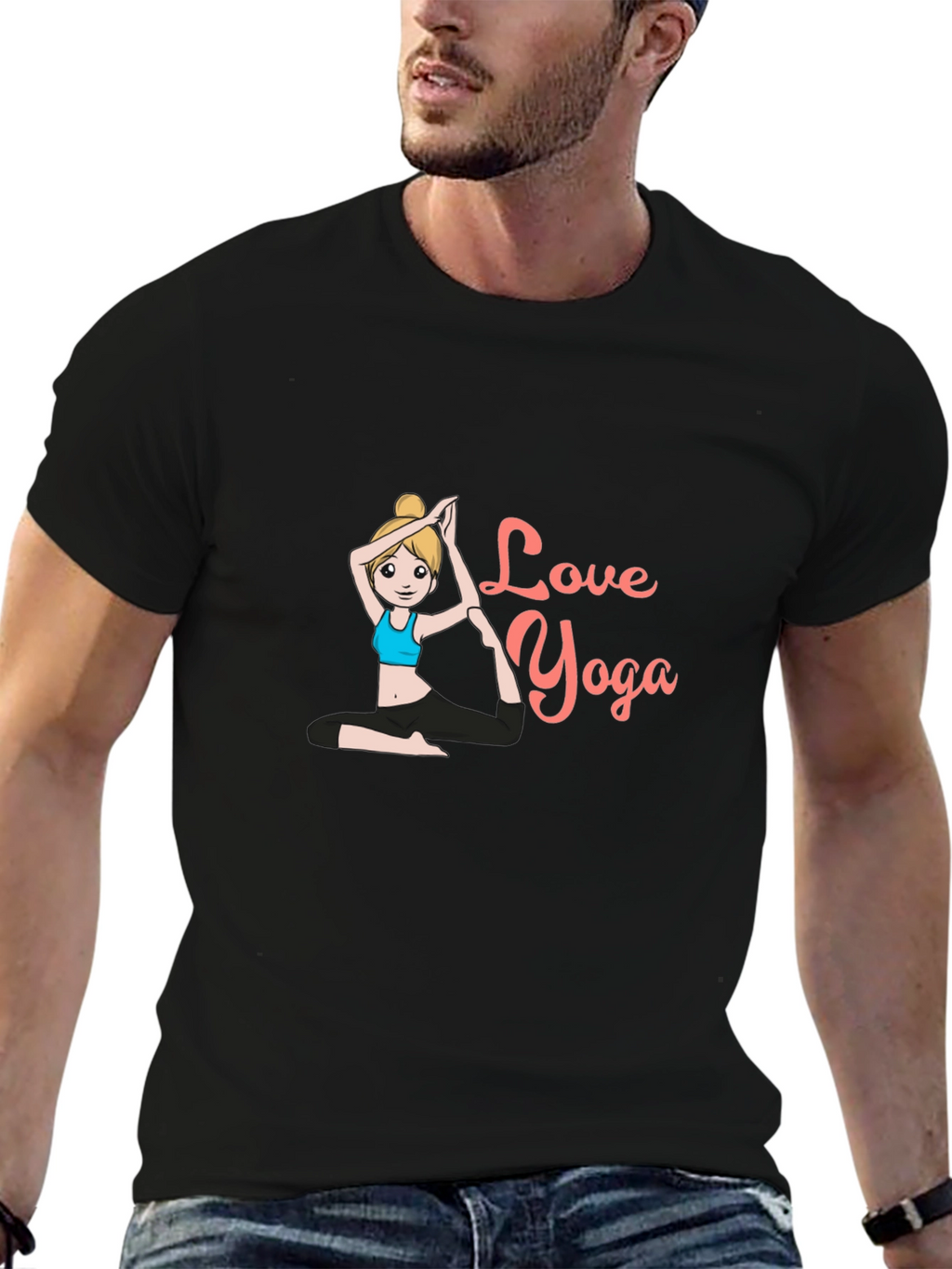 Love Yoga Black T-Shirt