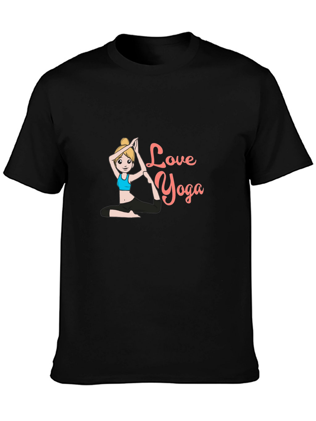 Love Yoga Black T-Shirt