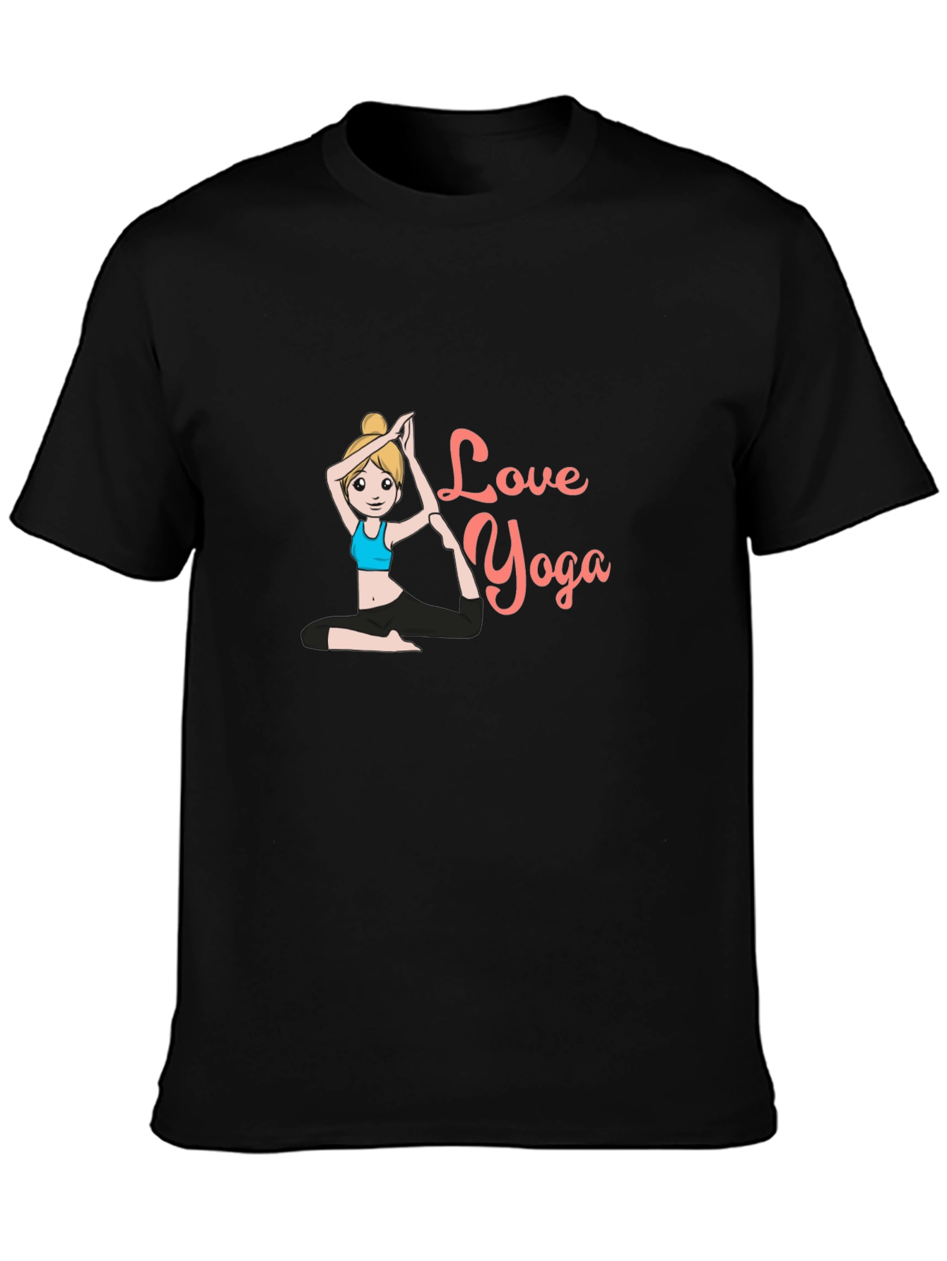 Love Yoga Black T-Shirt