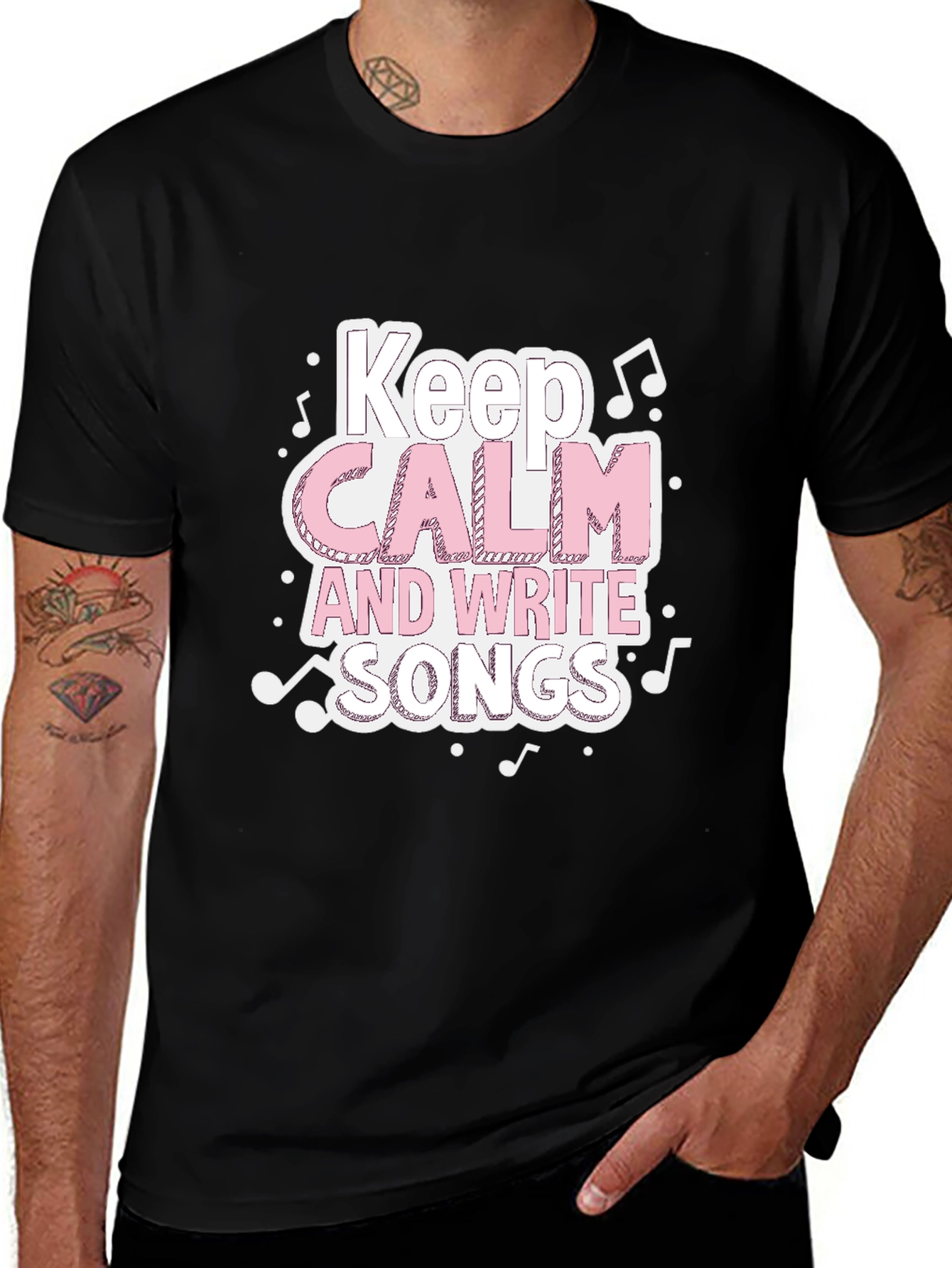 Keep Calm & Write Songs T-Shirt - Music Lover Tee