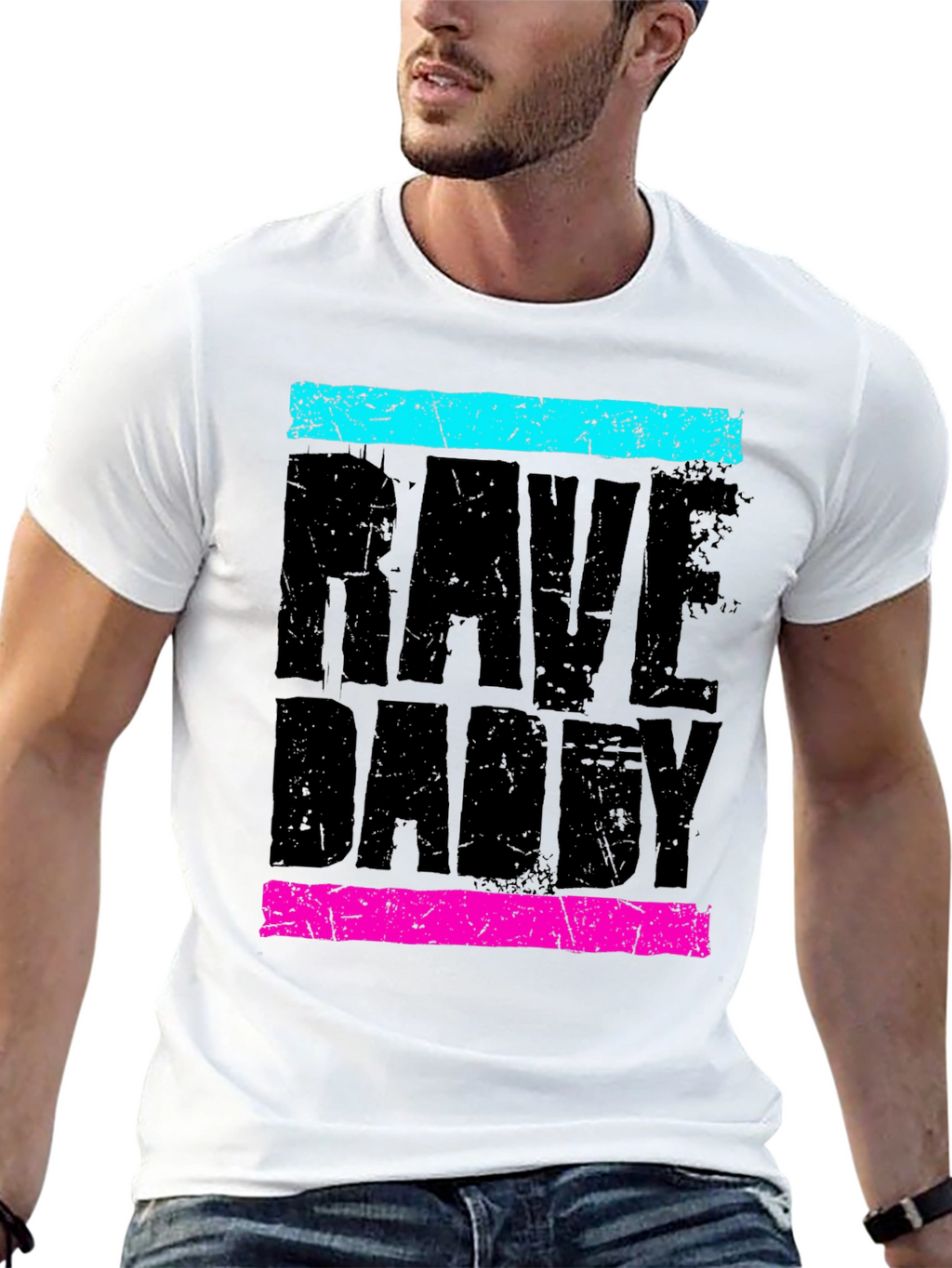 Rave Daddy T-Shirt - Neon Graphic Tee