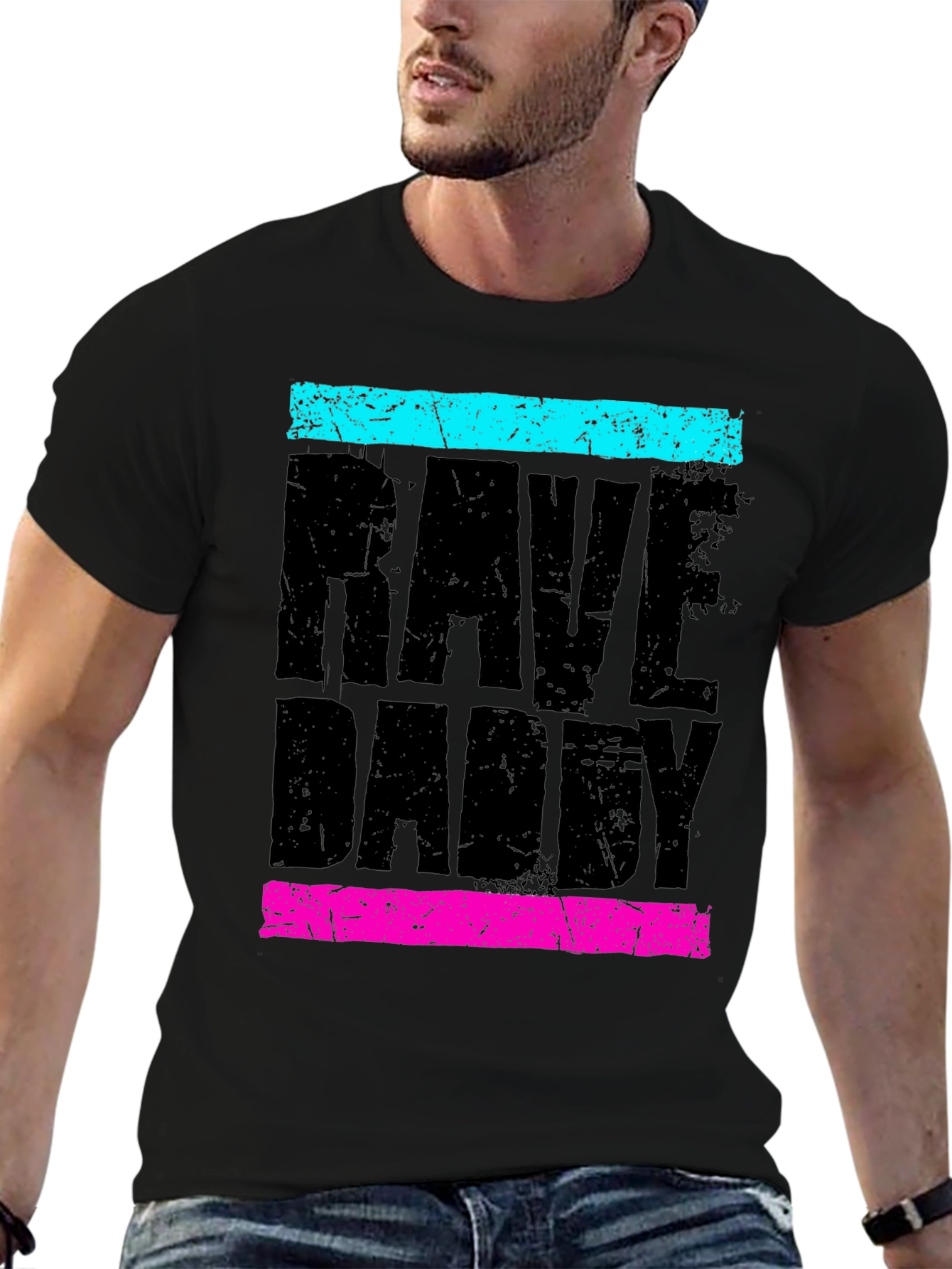 Rave Daddy T-Shirt - Neon Graphic Tee