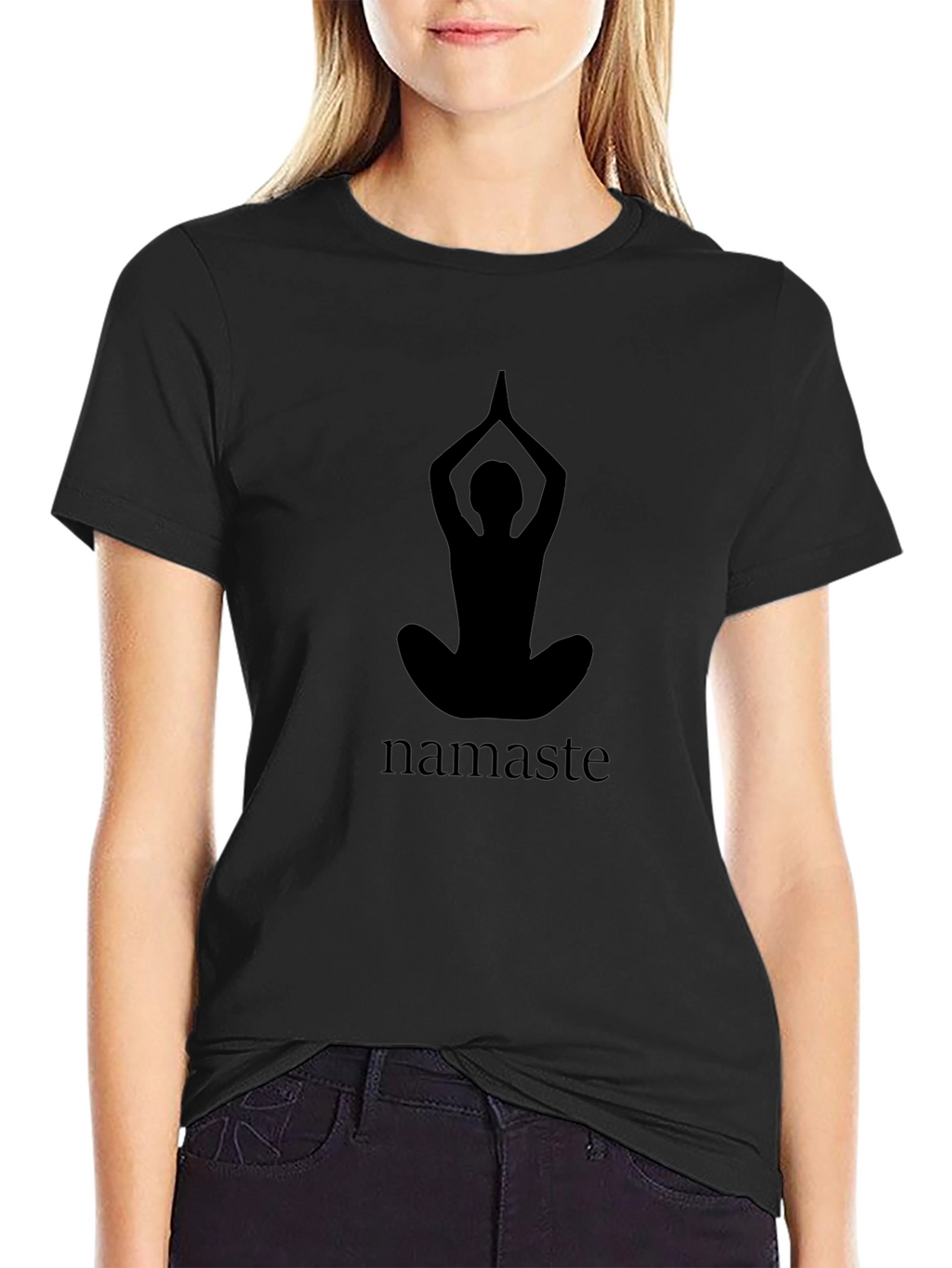 Namaste Yoga Black Graphic Tee