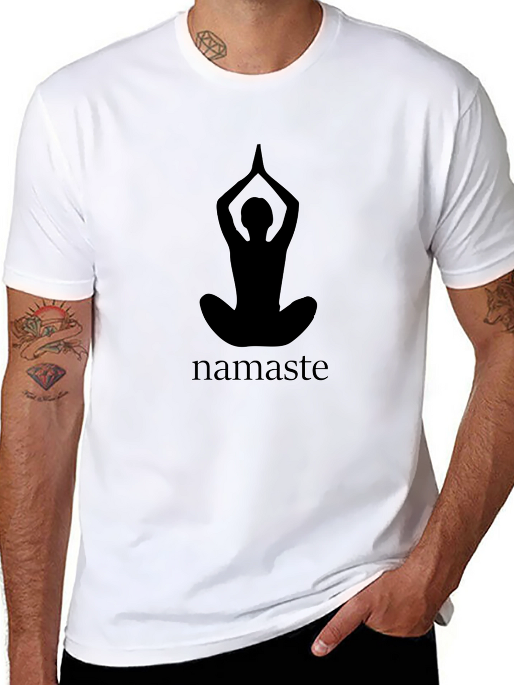 Namaste Yoga Black Graphic Tee
