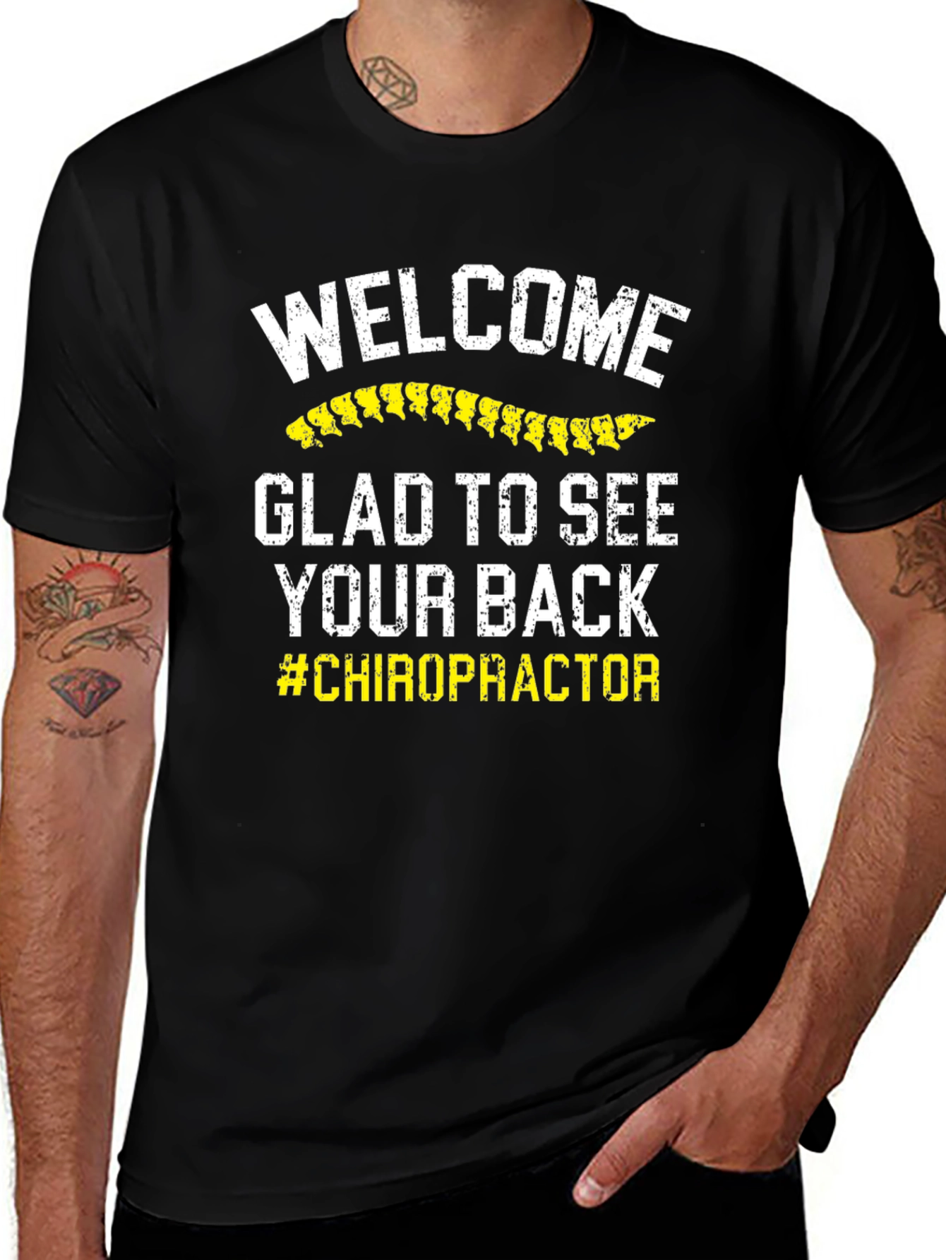 Welcome Glad To See Your Back Chiropractor T-Shirt
