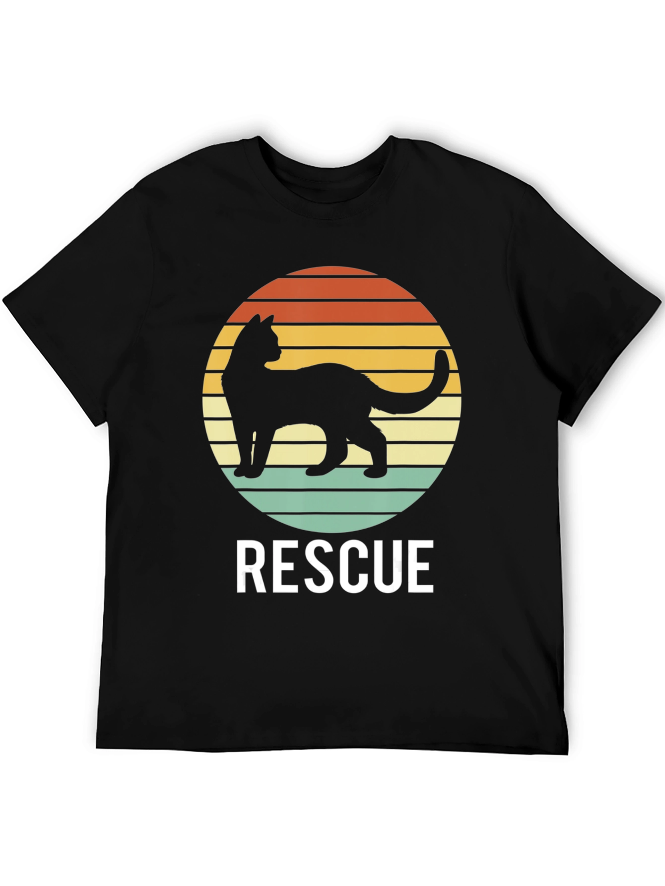 Cat Rescue T-Shirt - Retro Style