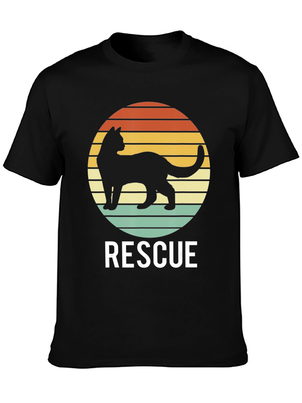 Cat Rescue T-Shirt - Retro Style